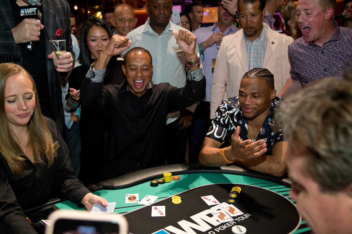 Tiger Woods and Russell Westbrook Faded Spade Poker Playing Cards