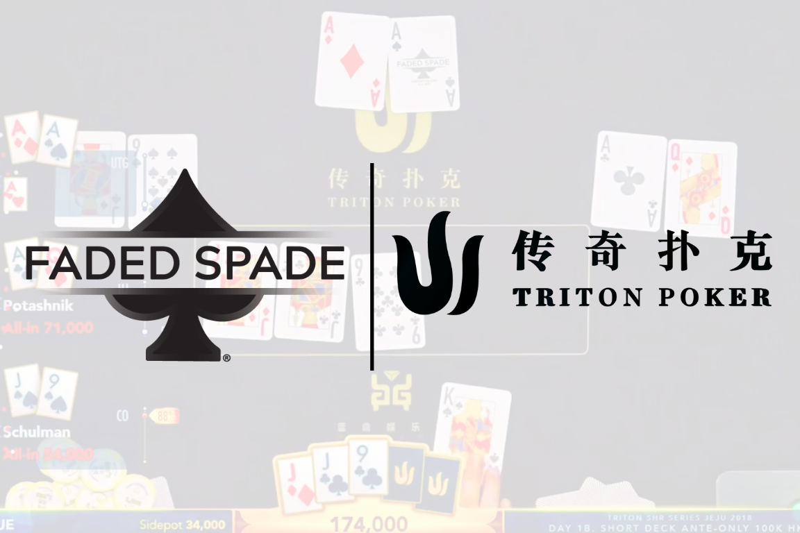 faded spade triton poker playing cards triton millions