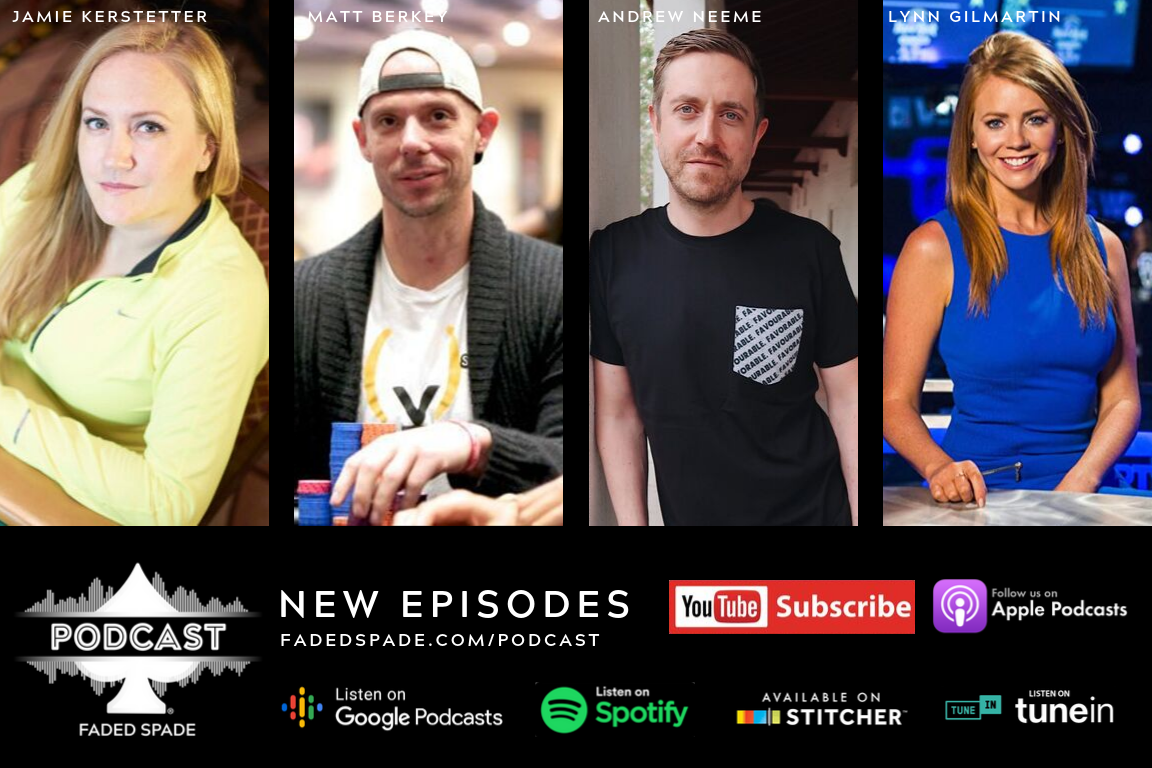 Jamie Kerstetter, Matt Berkey, Andrew Neeme, Lynn Gilmartin Faded Spade Poker Playing Cards Podcast Tom Wheaton Sean McCormack