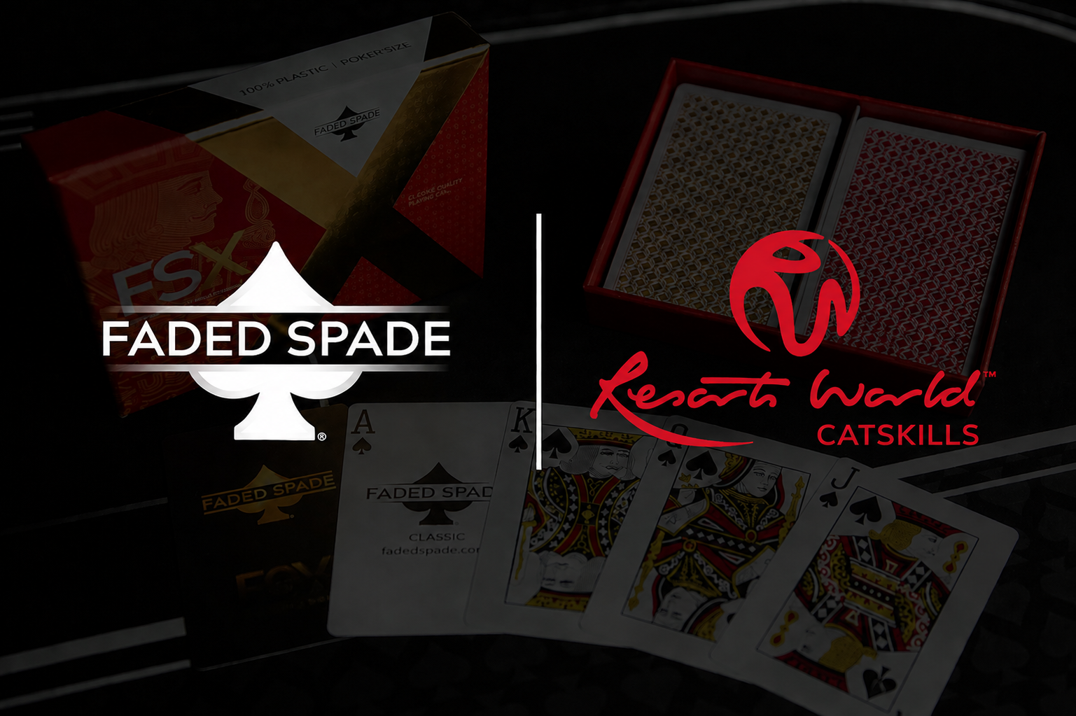 Resorts World Catskills Chooses Faded Spade FSX Playing Cards for Poker Room