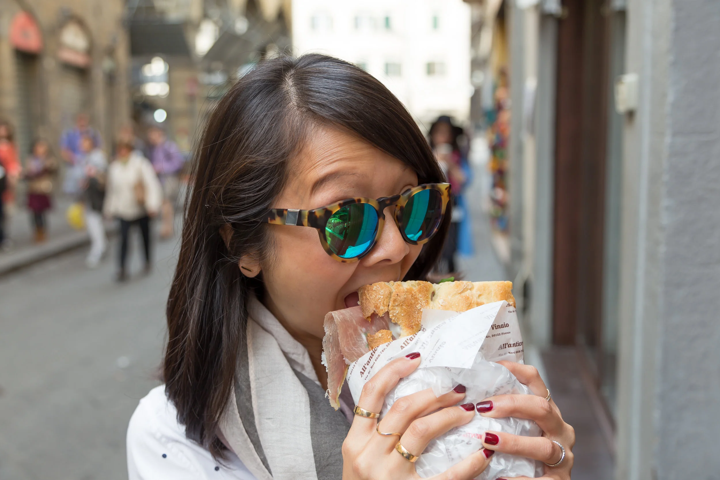 This porchetta sandwich here was bomb. We stood in the longest line ever and it was so worth it. We highly recommend All'Antico Vinaio .