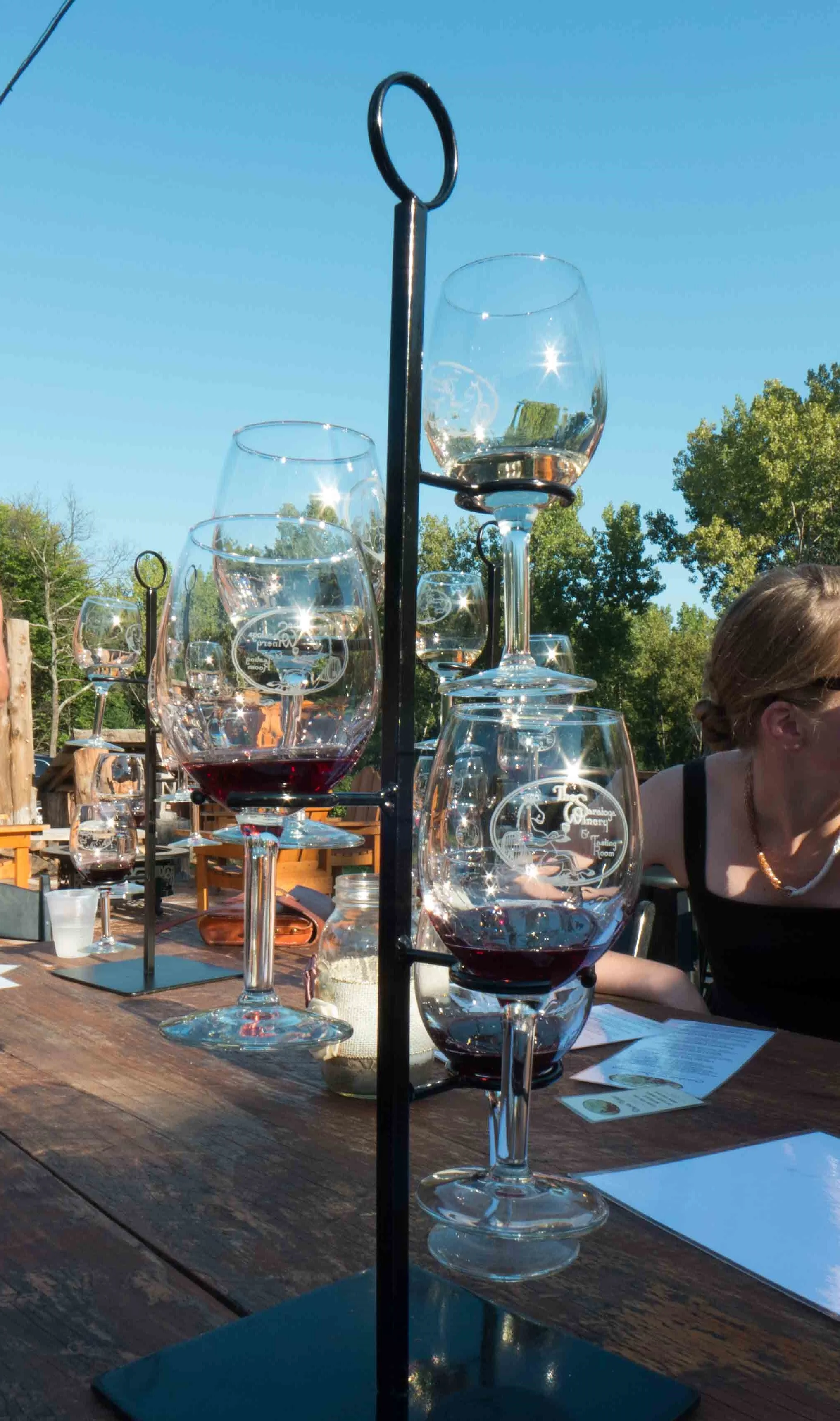 I loved the presentation of our wines. How cute is this wine glass tower?