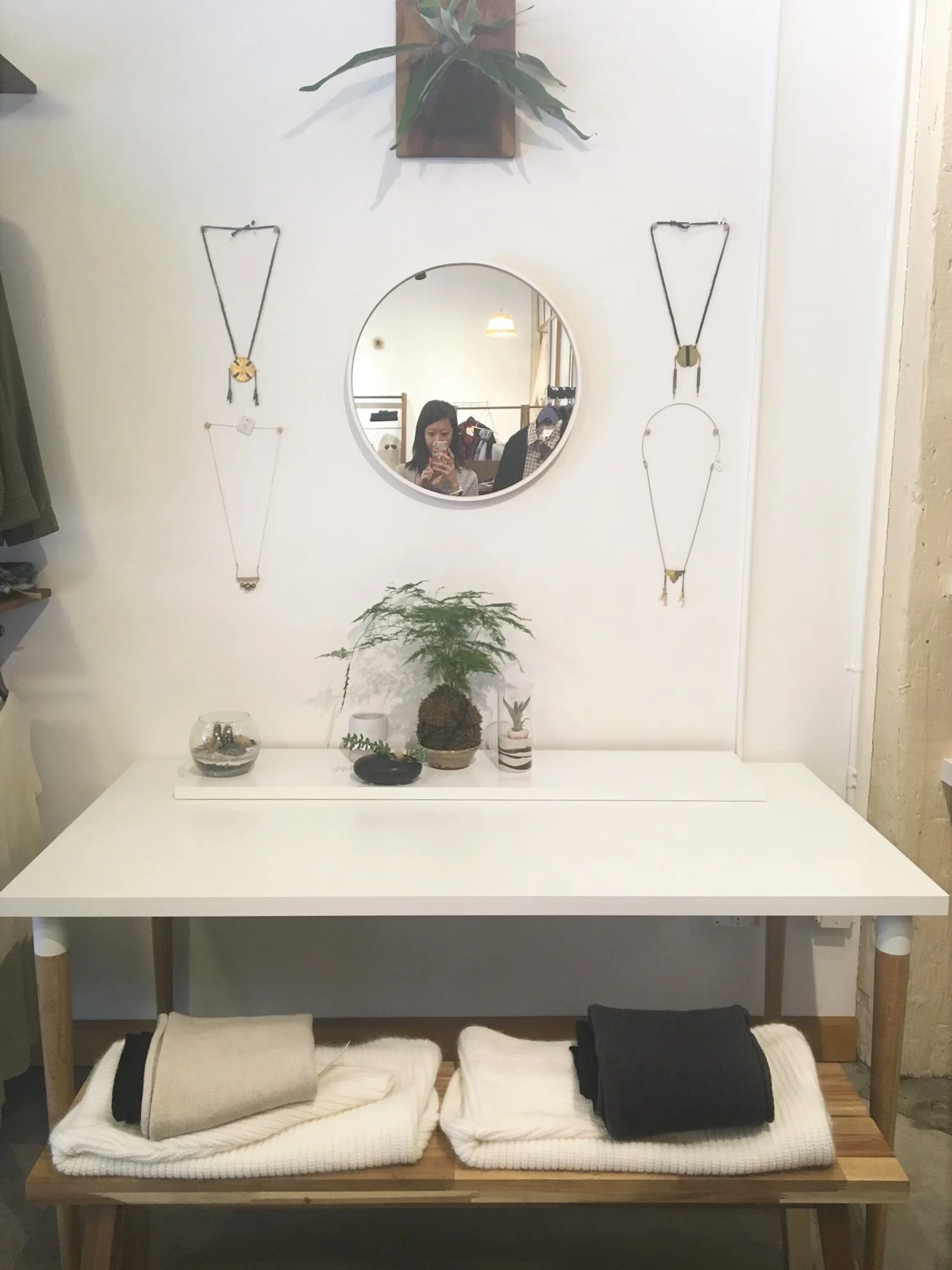 I stopped into Vintalier because I loved the store's aesthetic - clean lines and simple decor. The store has a mix of vintage and modern clothing so the price points range from low to high.
