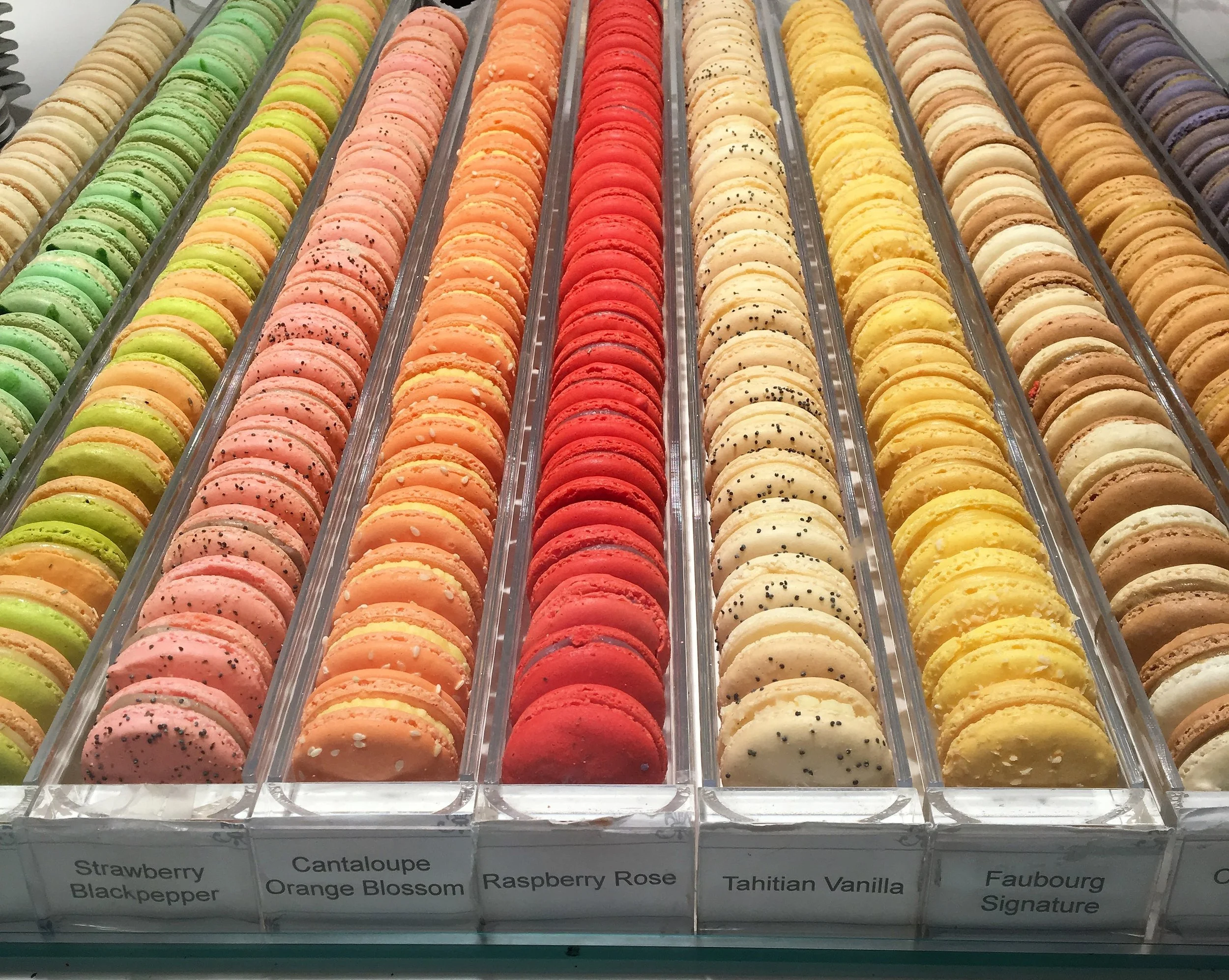 Macarons, of course! Lucky for me, Faubourg was just around the corner from our hotel.