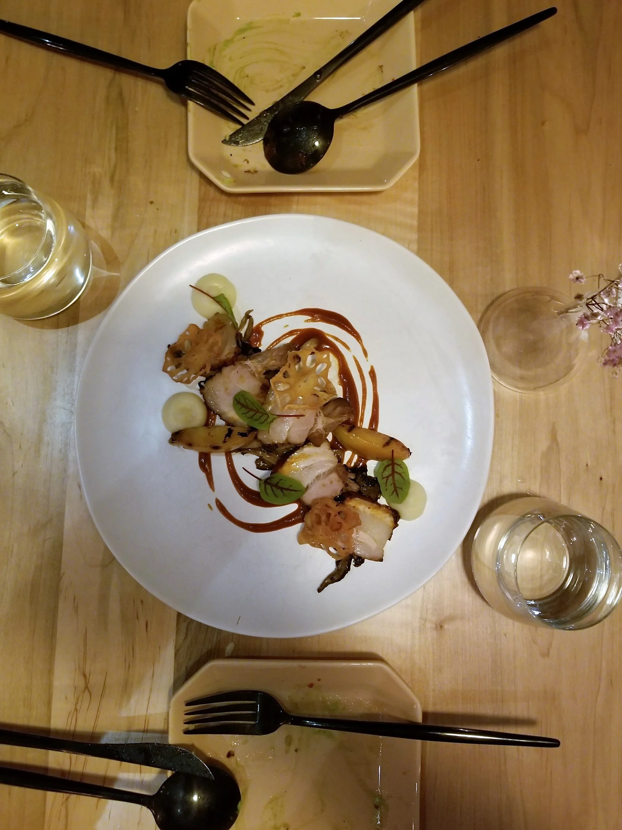 This is the pork belly dish. The other SIX dishes were exquisite but figured just a few pics would get the point across of how good and interesting the menu is.