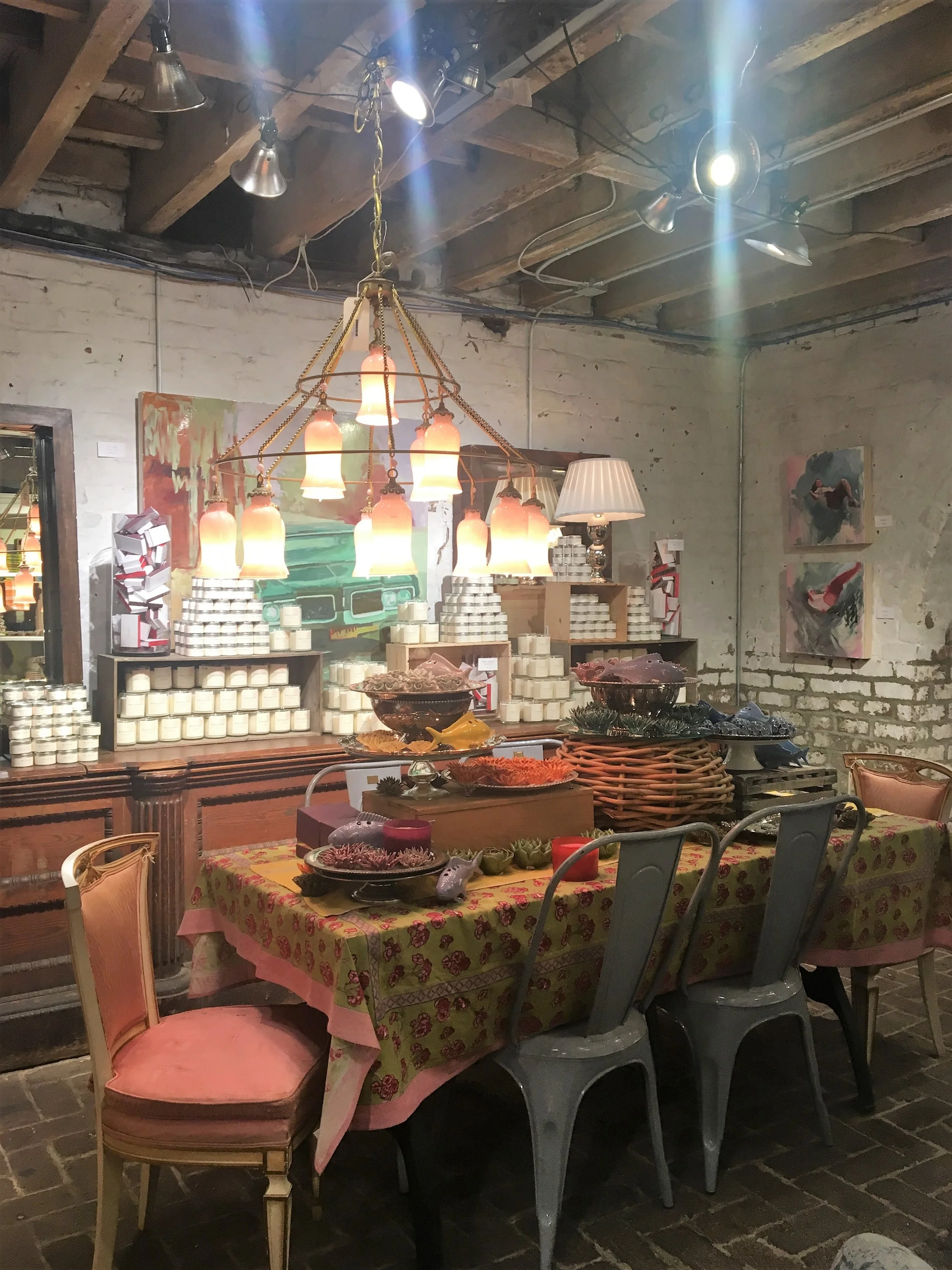 Here's a peek at what's inside. I mean, how cute?! I was obsessed with the candles, but had to hold back knowing that I'd be bringing candles home from the candle making class at Candlefish in Charleston (stay tuned for that recap).