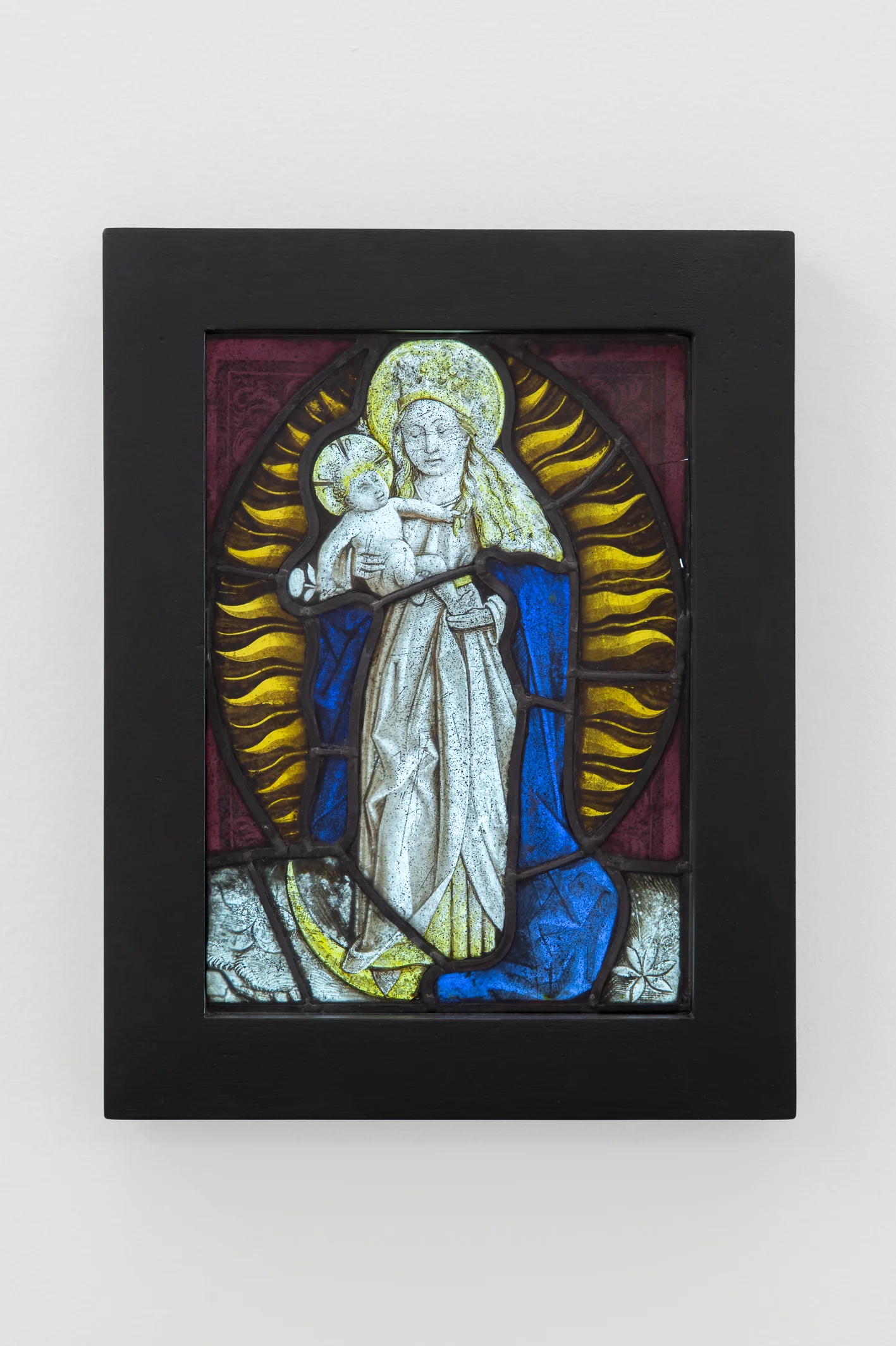 Artist unknown, Flemish Stained glass, c. late 15th century, The Virgin is depicted as the “Woman of the Apocalypse”, 27 x 20 cm