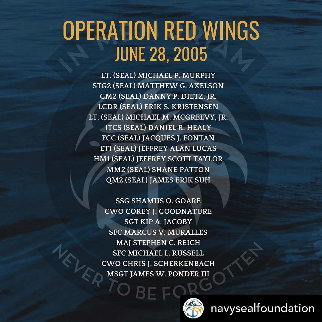 Reposted from our friends at the @navysealfoundation. 

Knowing some of the children and families of these operators, it&rsquo;s impossible to really comprehend how their lives will be impacted by the death of their fathers, brothers, children, etc. 