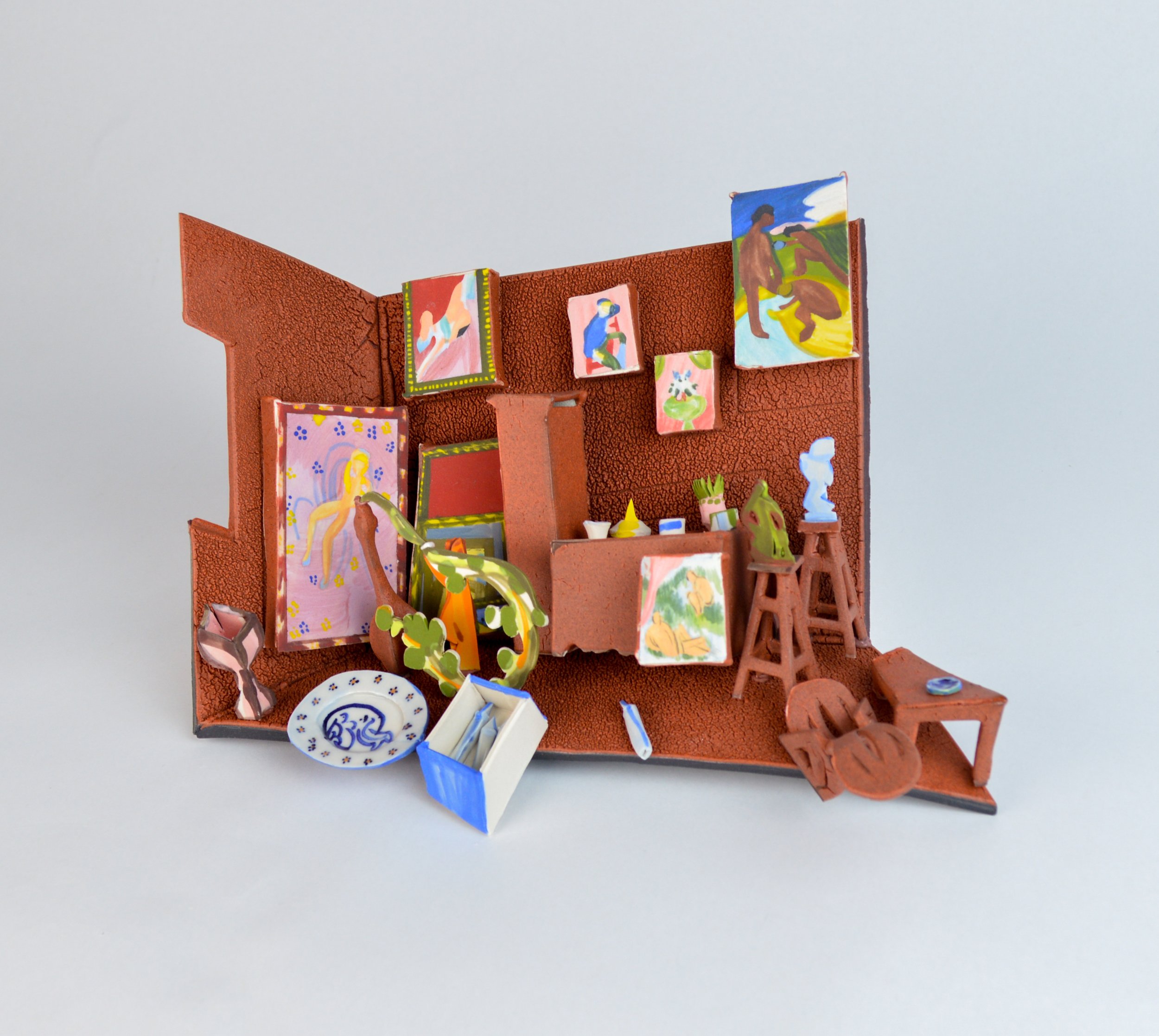 “The Red Studio” by Henri Matisse in Burnt Sienna-5.jpg