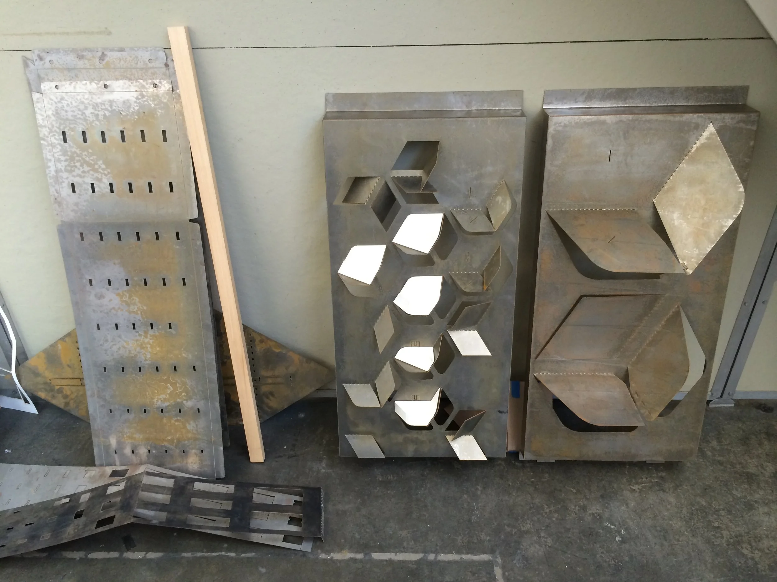 Three phase Iterative development of full scale facade panels
