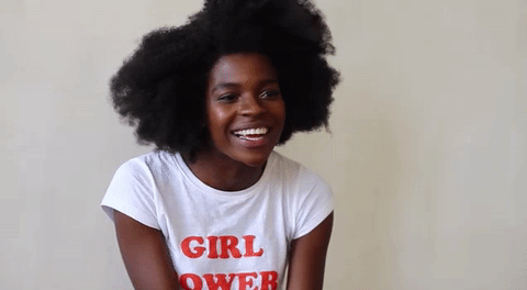 black woman n stem shirt .gif