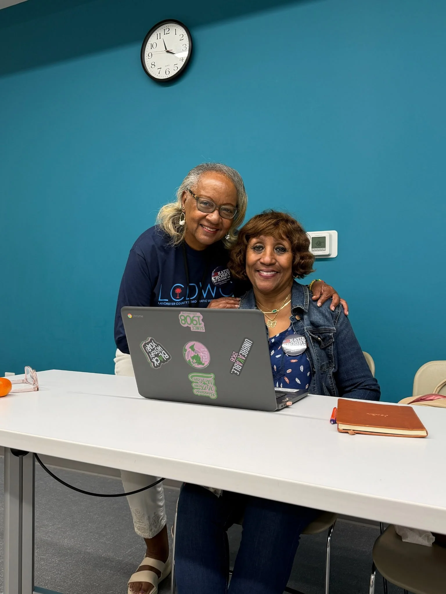  LCDWC members Verta (PAC Chair) &amp; Sharon. 
