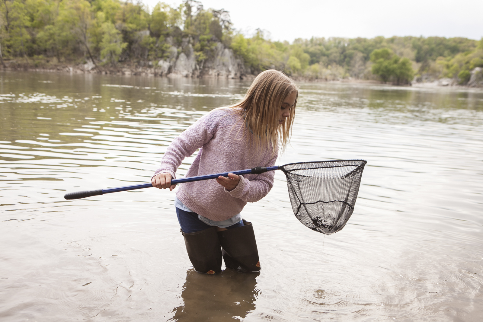 Students take part in Westbrook Elementary School’s 20th annual American shad release day.