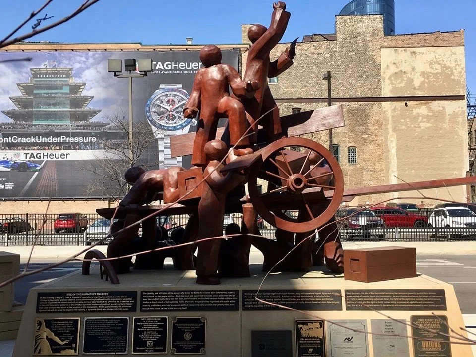 Mary Brogger's Haymarket memorial at 175 N. Desplaines St. (Facebook/Aimee Levitt)