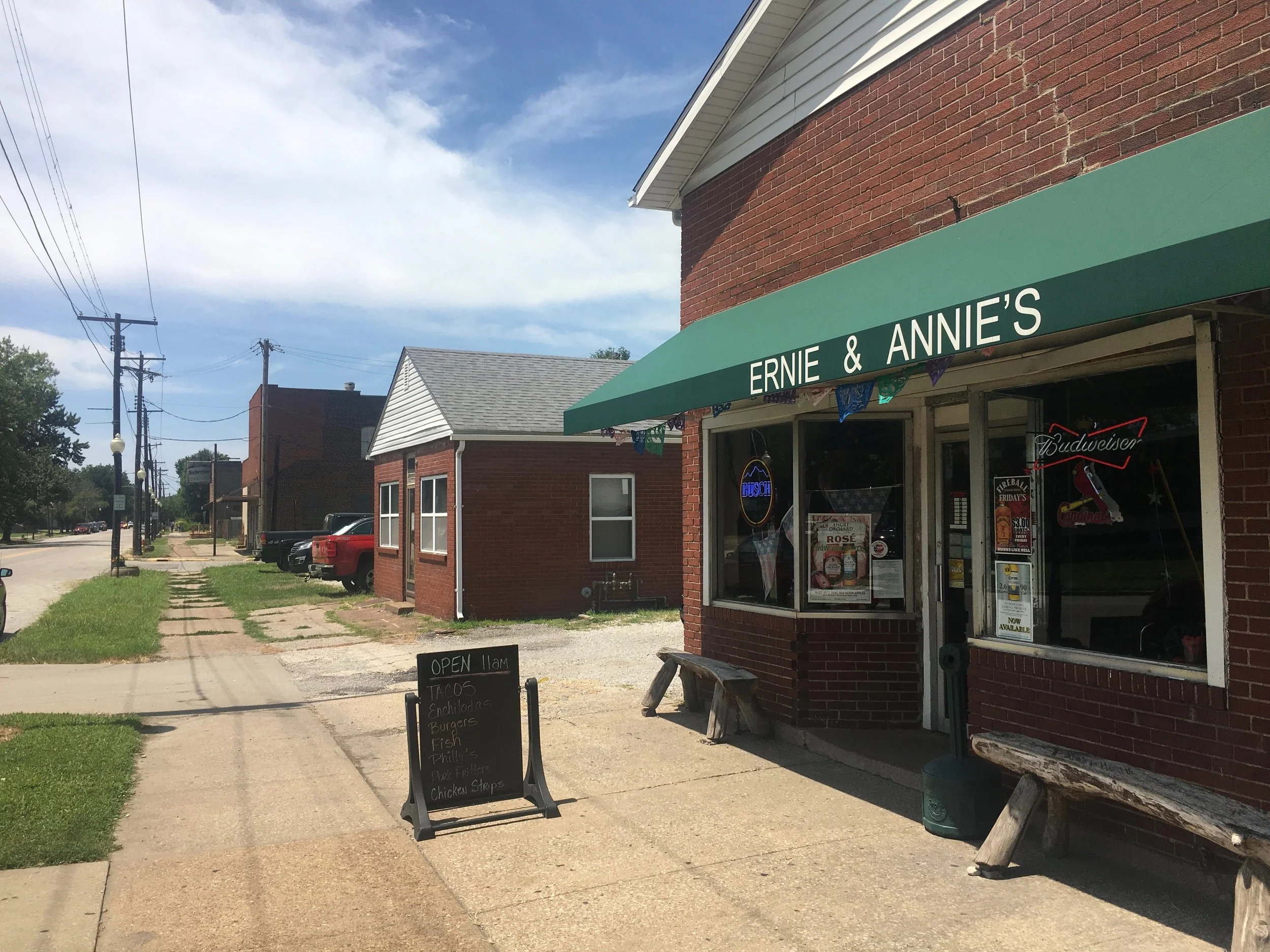 Ernie & Annie's is down the street from a couple of Granite City steel plants. (One Illinois/Zachary Sigelko)