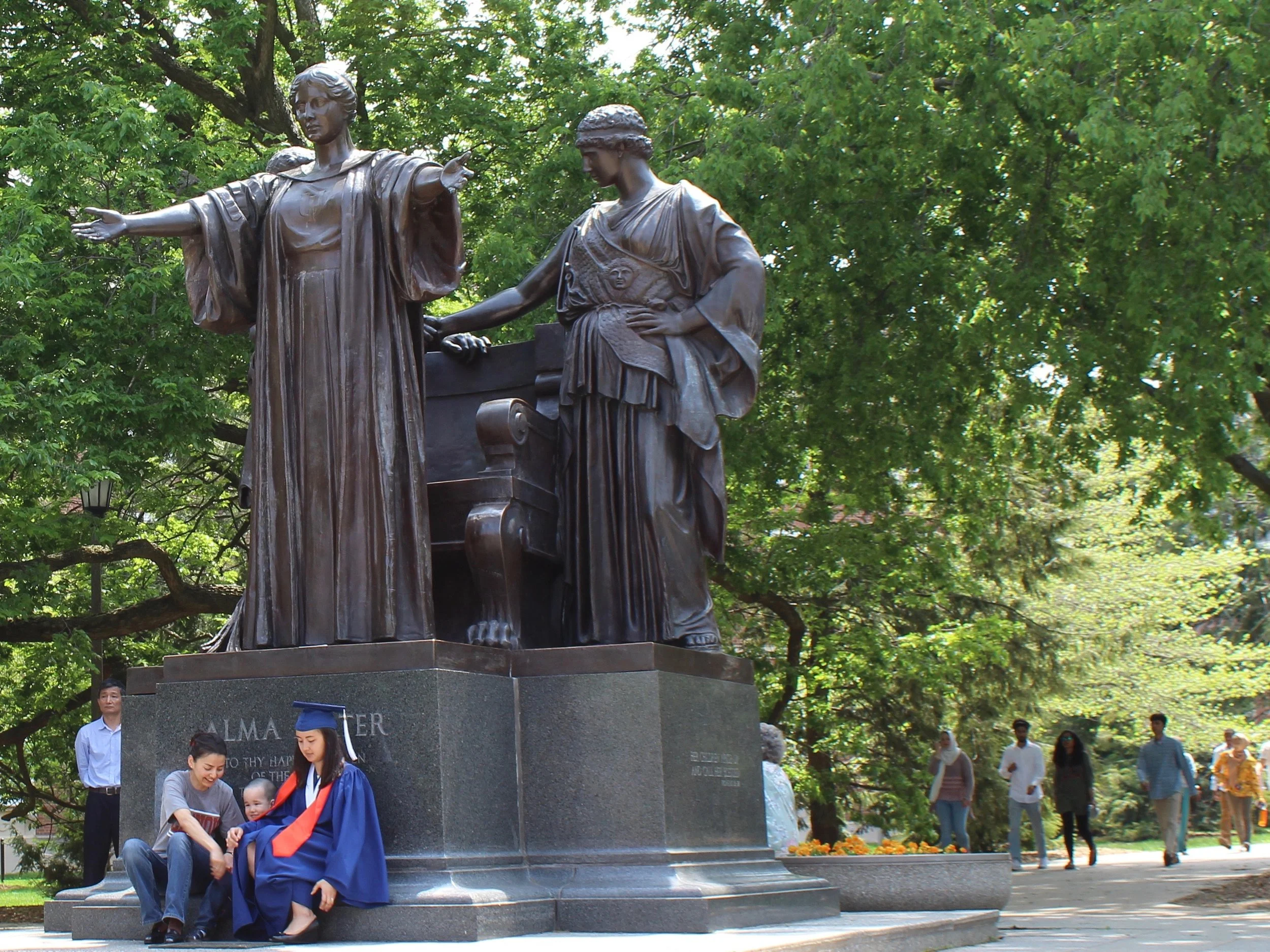 Lorado Taft's statue of the Alma Mater at the University of Illinois at Urbana-Champaign. (One Illinois/Ted Cox)