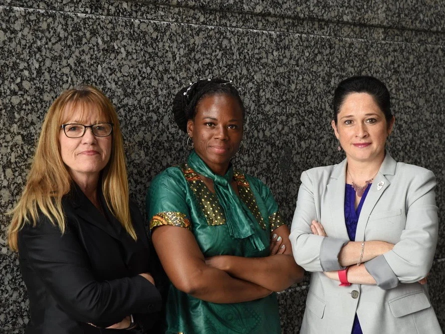 State Sen. Melinda Bush, state Rep. Carol Ammons, and Comptroller Susana Mendoza led the Anti-Harassment Equality and Access Panel. (AHEApanel.org)