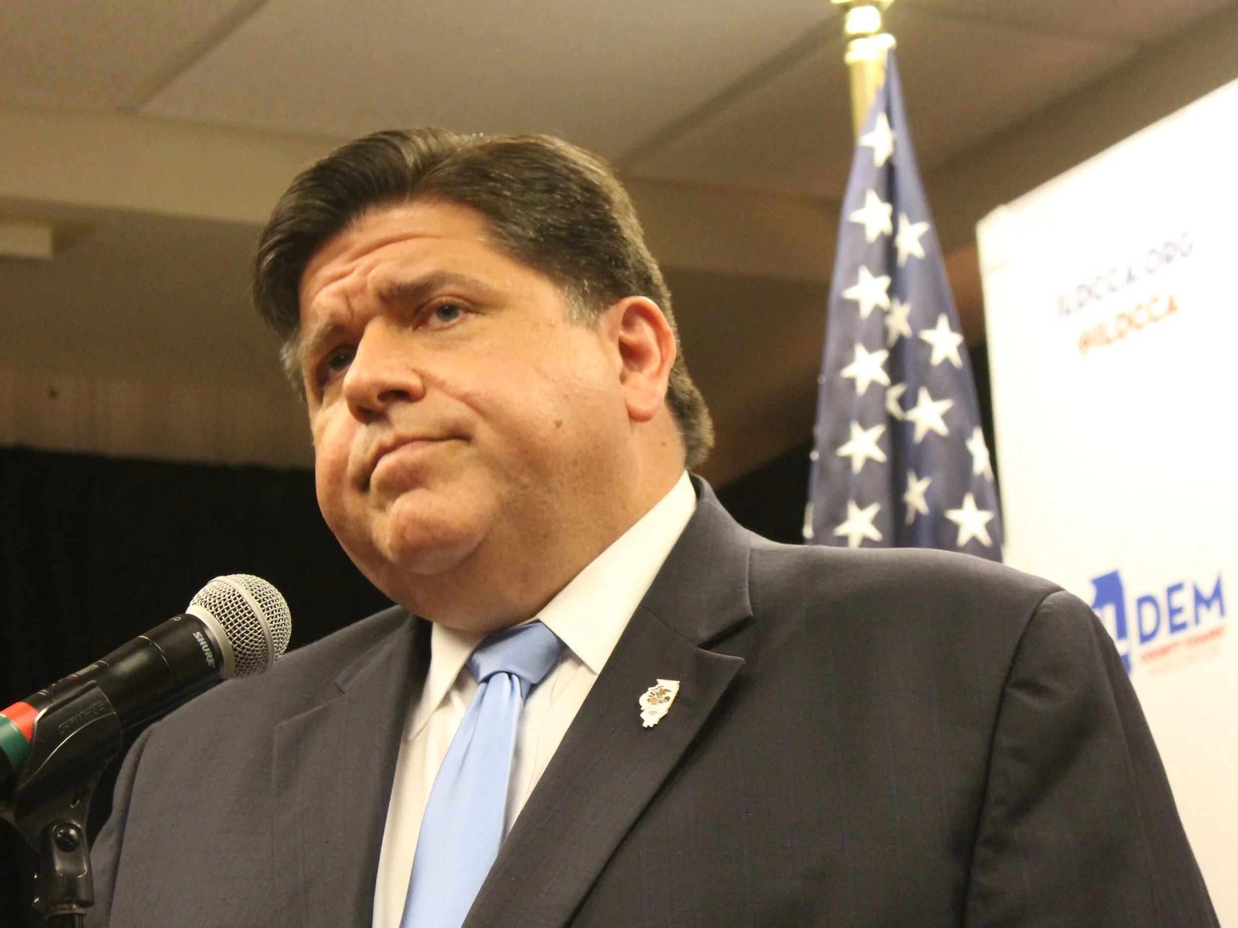 A right-wing group has put words — and scary cost estimates — in J.B. Pritzker’s mouth on his proposal for a graduated income tax. (One Illinois/Ted Cox)