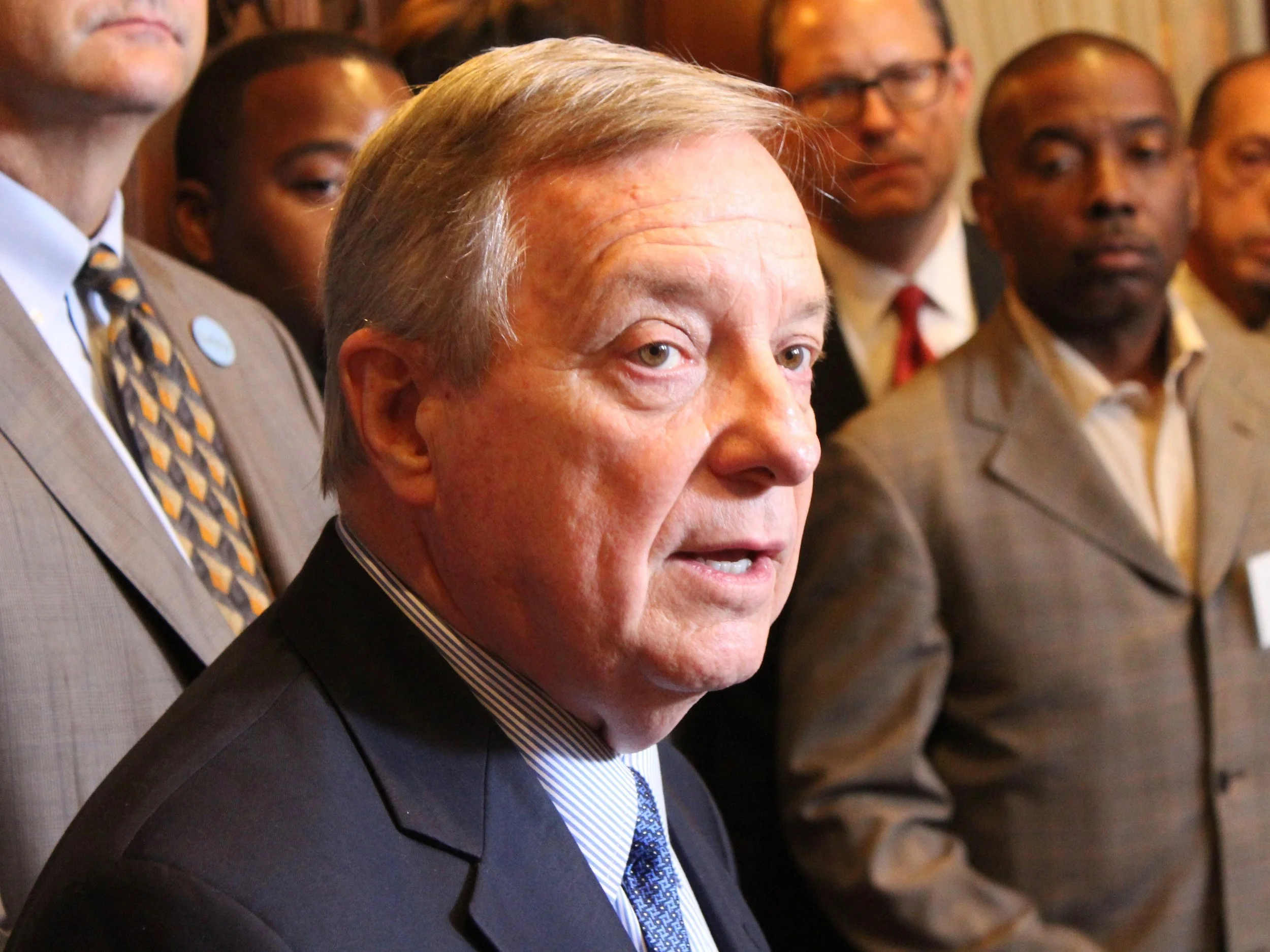 Sen. Dick Durbin said Illinois members of Congress “plan to hold the EPA accountable every step of the way” on emissions of ethylene oxide. (One Illinois/Ted Cox)