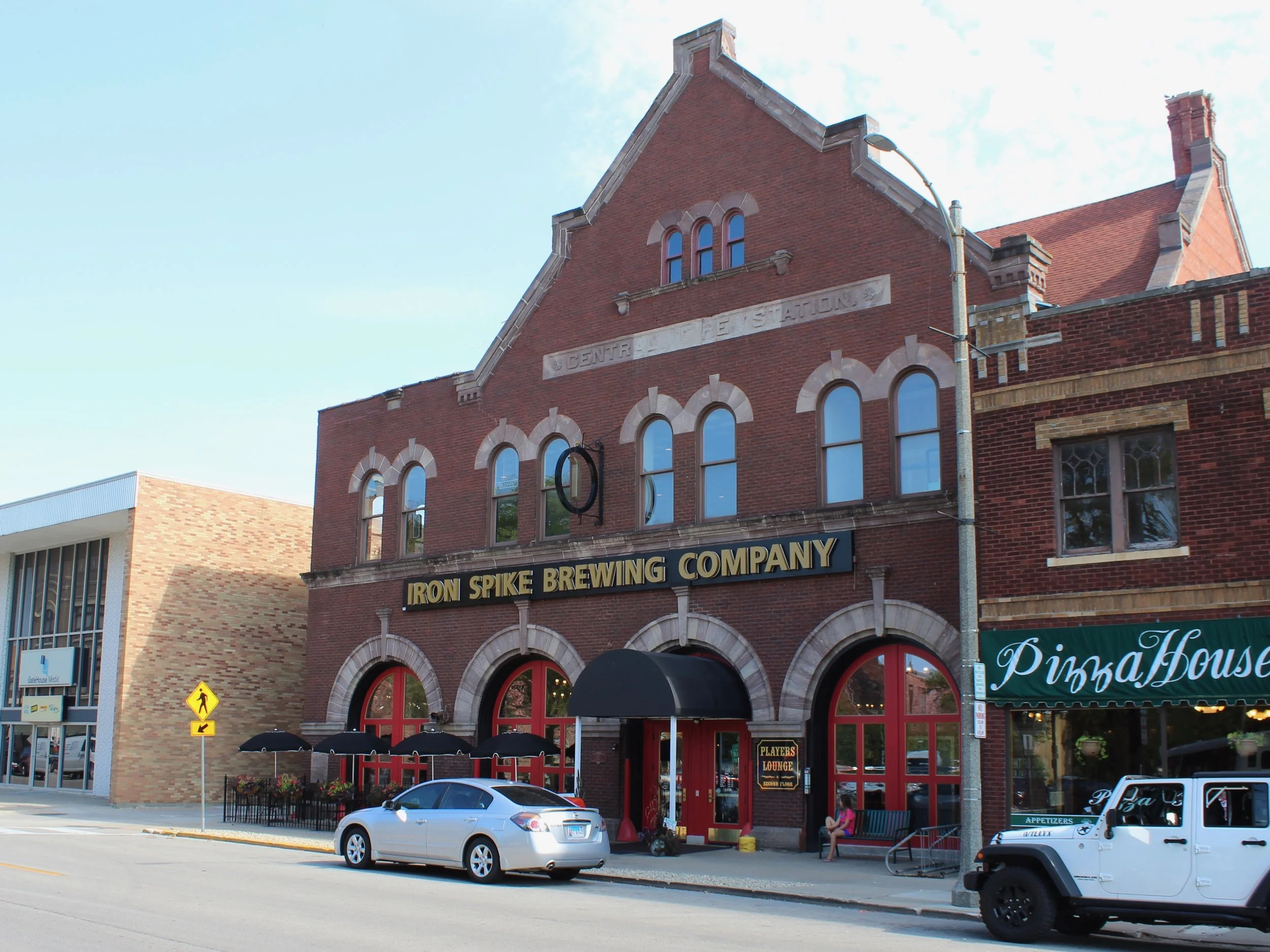 The Iron Spike Brewing Co. in Galesburg: one of the many craft brewpubs across the state helping to keep beer prices low with the increased competition. (One Illinois/Ted Cox)