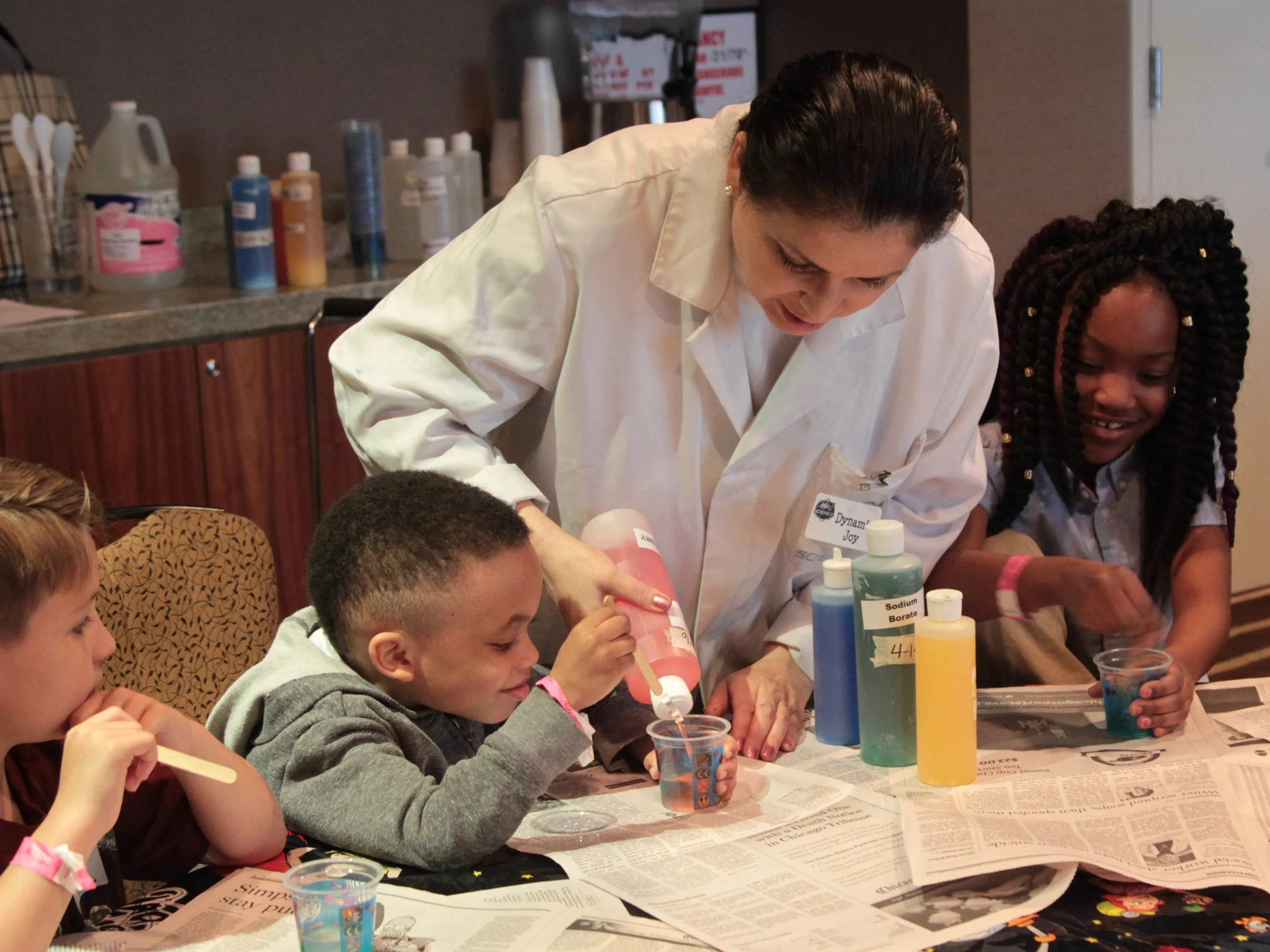 Children receive care as part of a 2016 Army training session in Chicago. (U.S. Army Reserve/Maj. Michael Garcia)