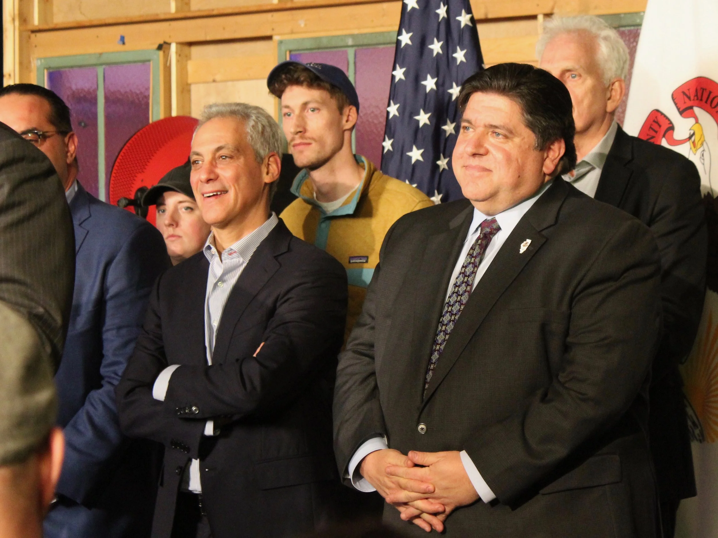 Chicago Mayor Rahm Emanuel applauded Gov. Pritzker for signing a bill into law bringing the state smoking age in line with the city’s at 21. (One Illinois/Ted Cox)