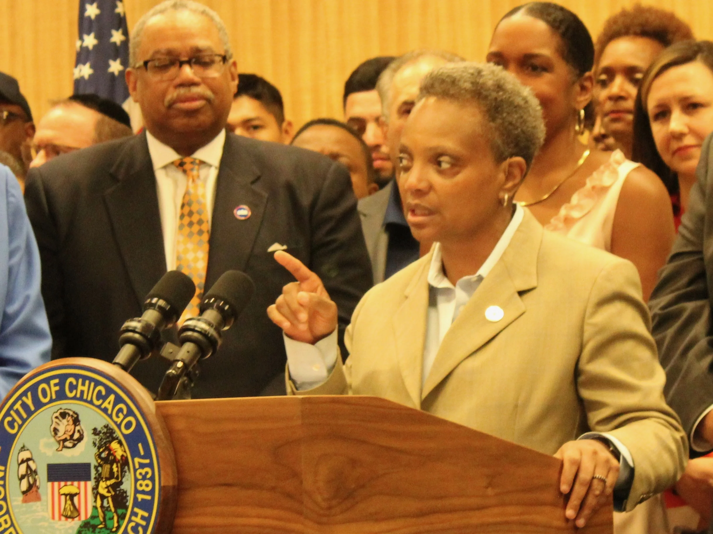 Chicago Mayor Lori Lightfoot was not about to accept criticism on the city’s gun-control policies from Texas Sen. Ted Cruz. (One Illinois/Ted Cox)
