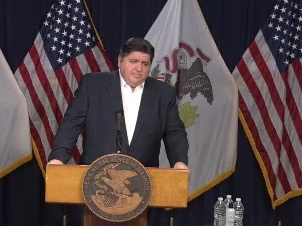 Gov. Pritzker emphasized the danger COVID-19 presents across the state at his daily coronavirus briefing Monday. (Illinois.gov)
