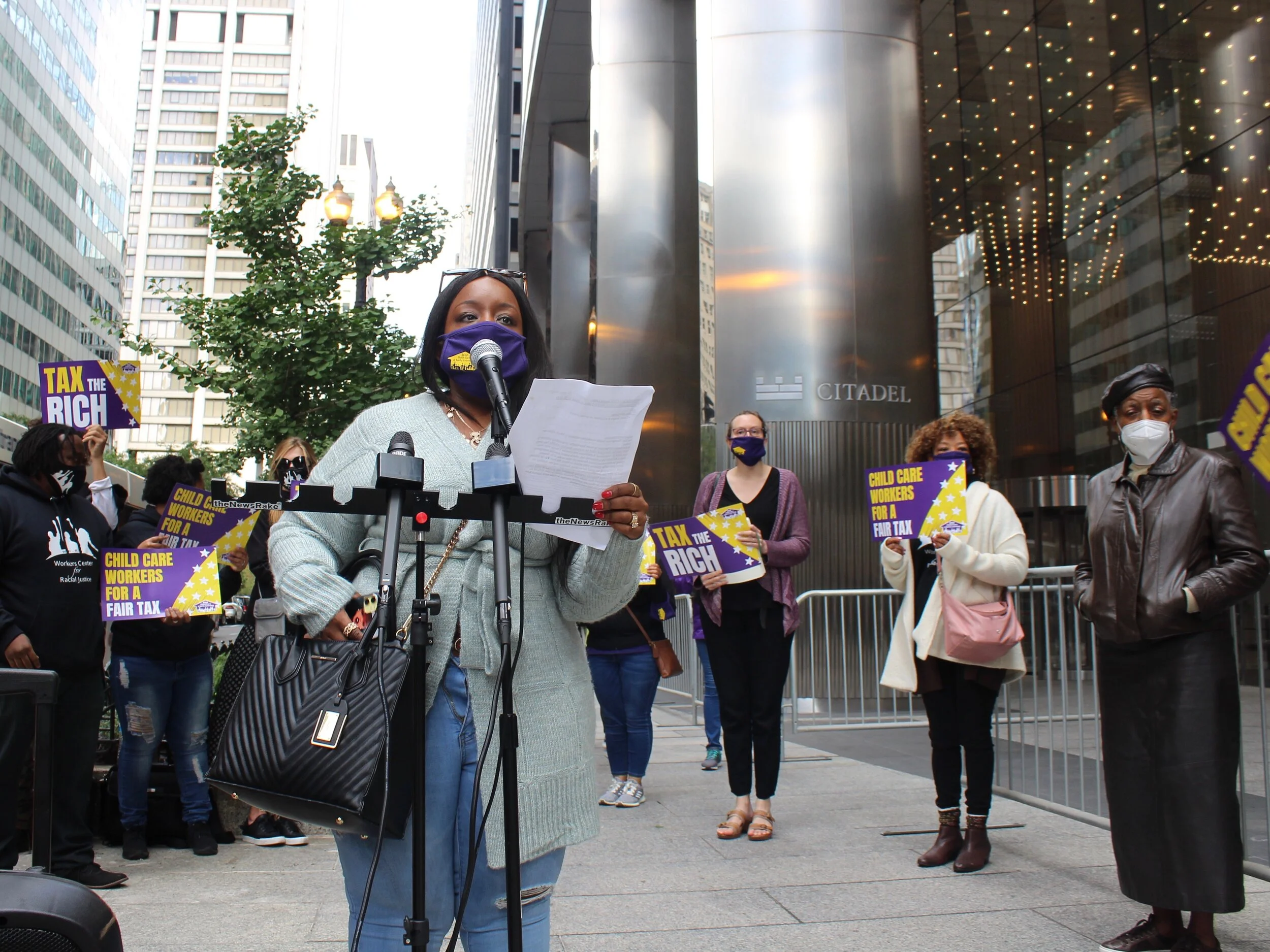 Child-care workers blast Griffin for 'stalled' funds