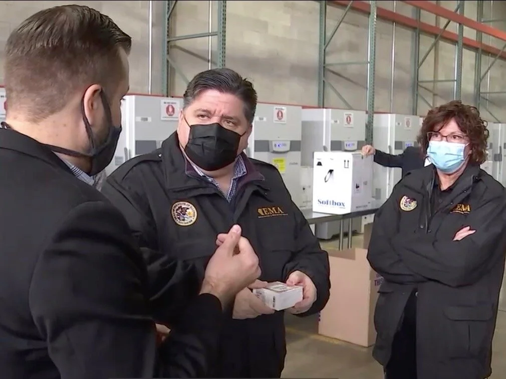 Gov. Pritzker oversaw delivery of the first COVID-19 vaccines this month as Illinois took the early lead in a nationwide inoculation program. (Illinois.gov)