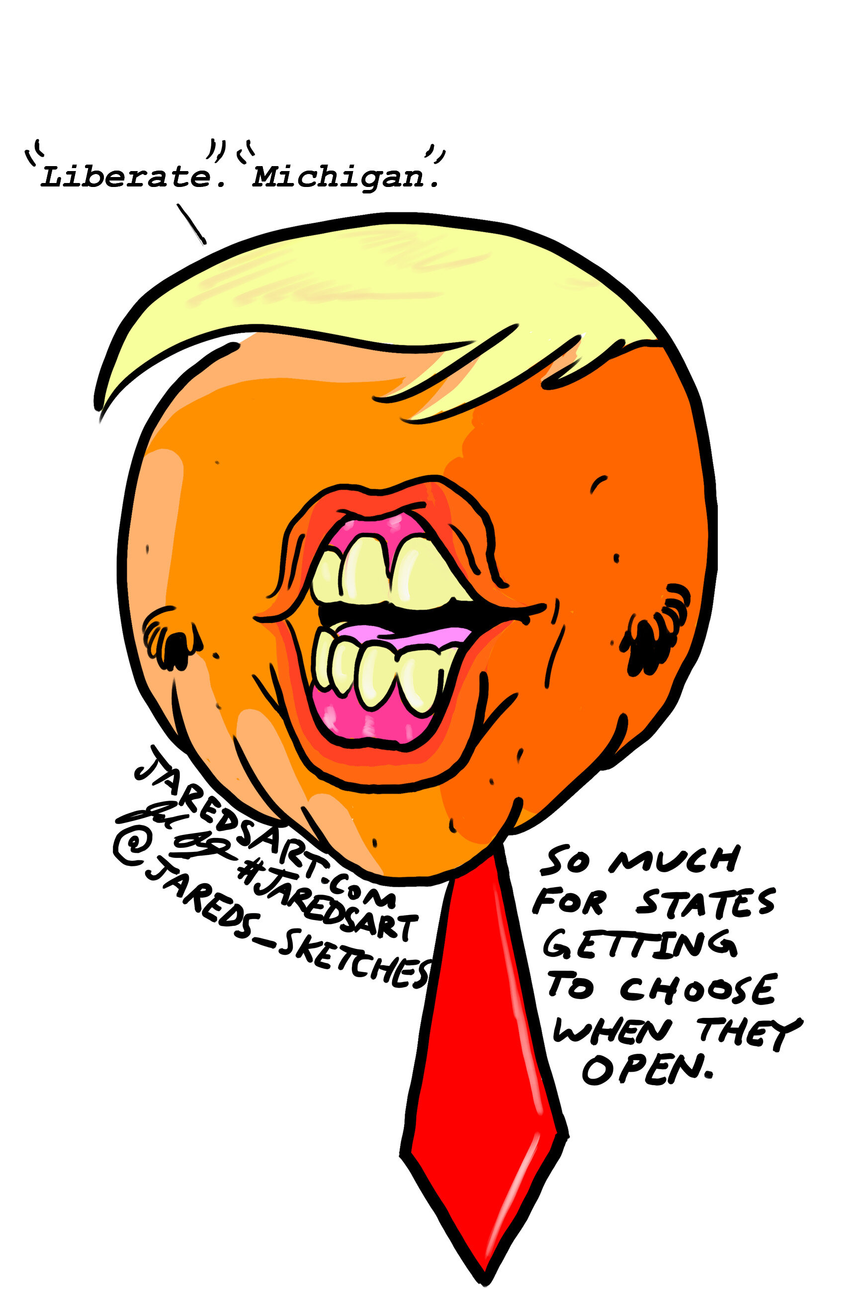  The Annoying Orange tries to get a fellow politician killed.  2020. 