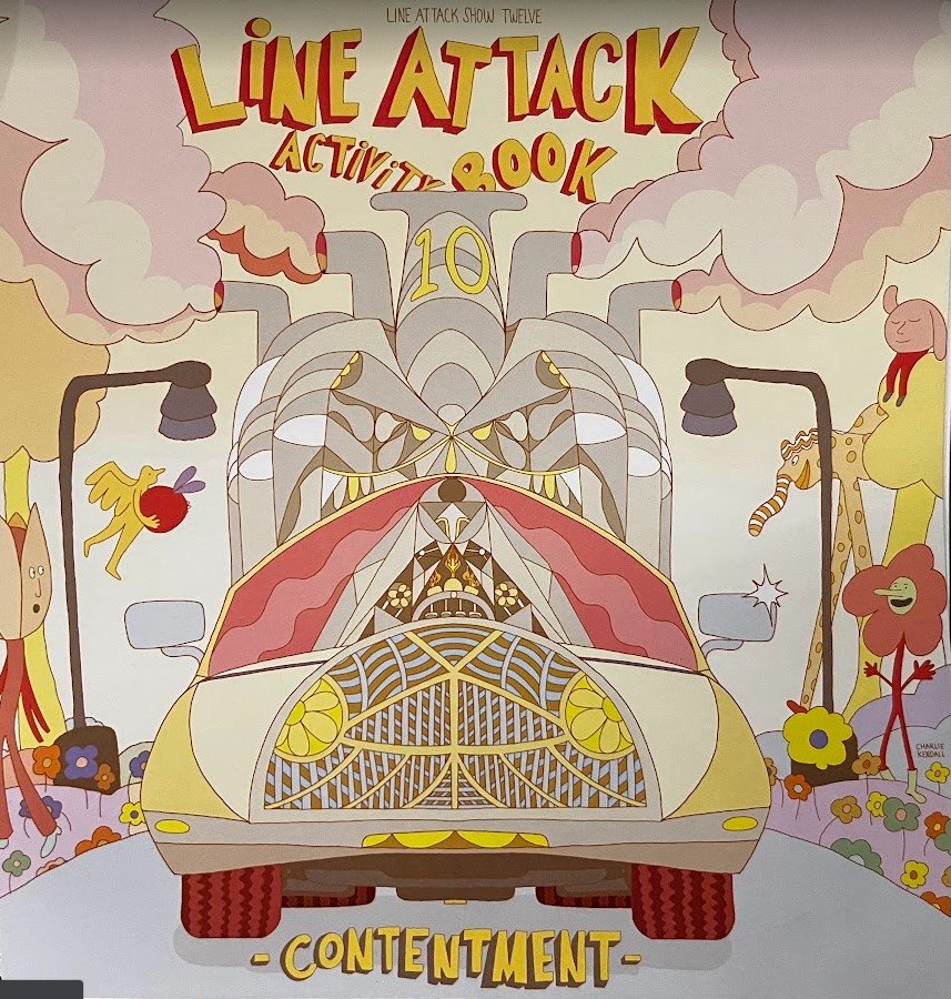 Line Attack Activity Book: Contentment