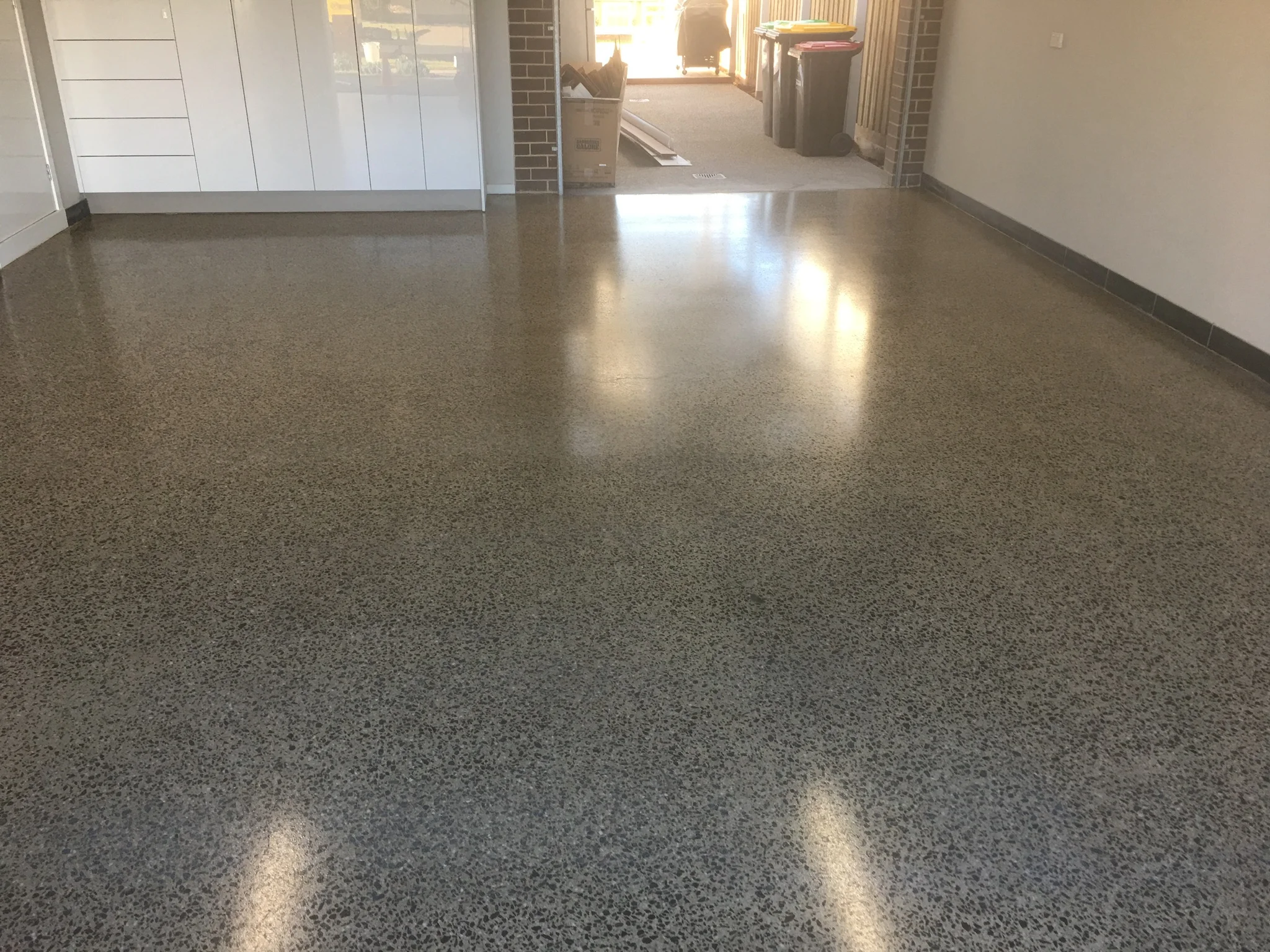 Epoxy Coated Garage Concrete Floor
