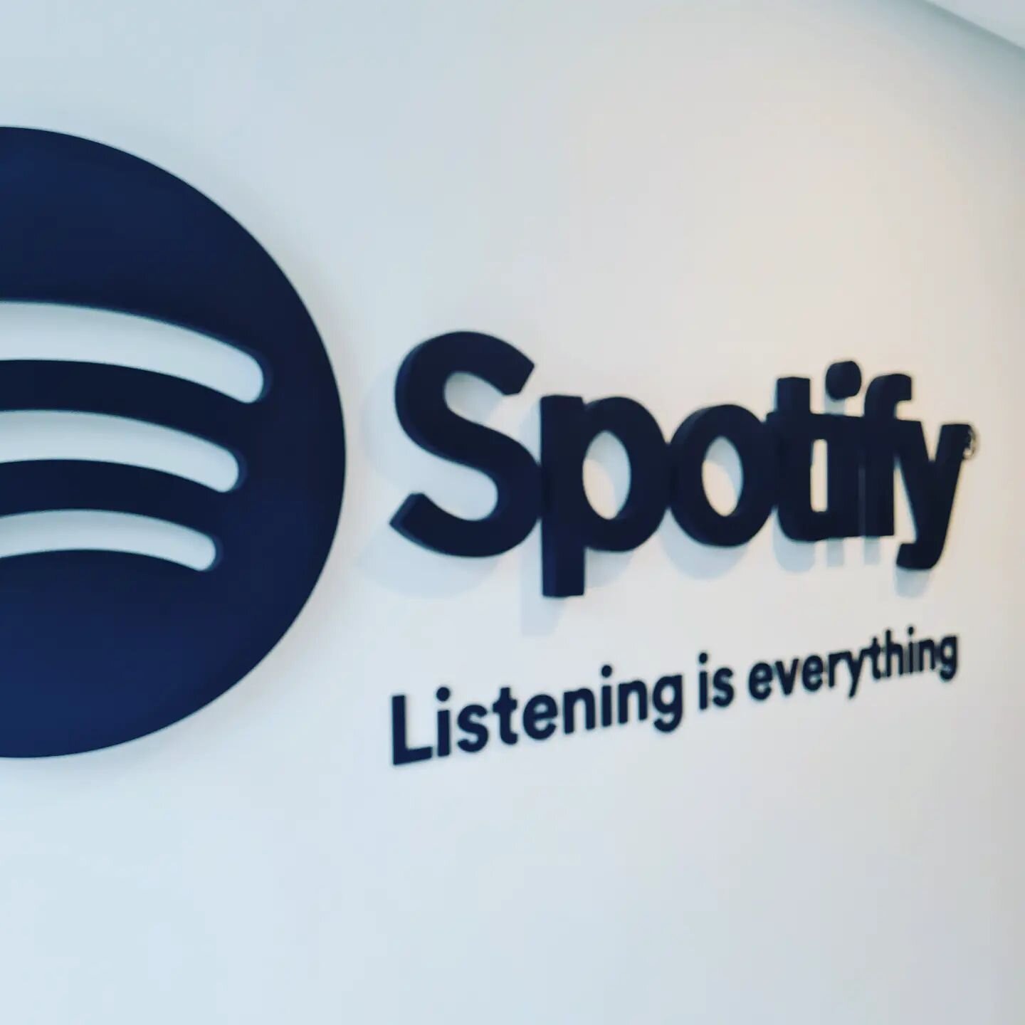 Best sounding sign this week. Thanks to #spotify for using us for their new signage