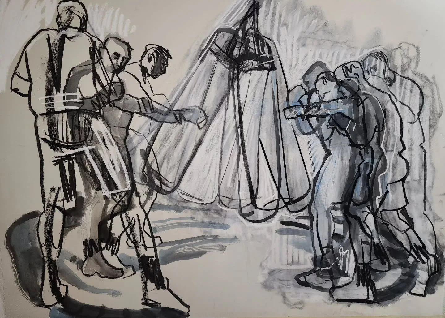 Bare-knuckled in the studio while fighting with these animation remnants in the studio.

#boxing #drawing #animation #workonpaper #bodyinmotion #ink #chalk #charcoal #pastel #masc