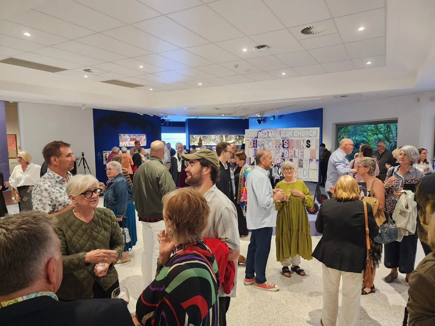 Thank you to everyone who came to last nights opening at @gosfordgallery . It was a really special night celebrating compassion, inclusion, and the courage of a local hero. 

#exhibition #opening #gosford #gosfordregionalgallery #dearchristians #geto