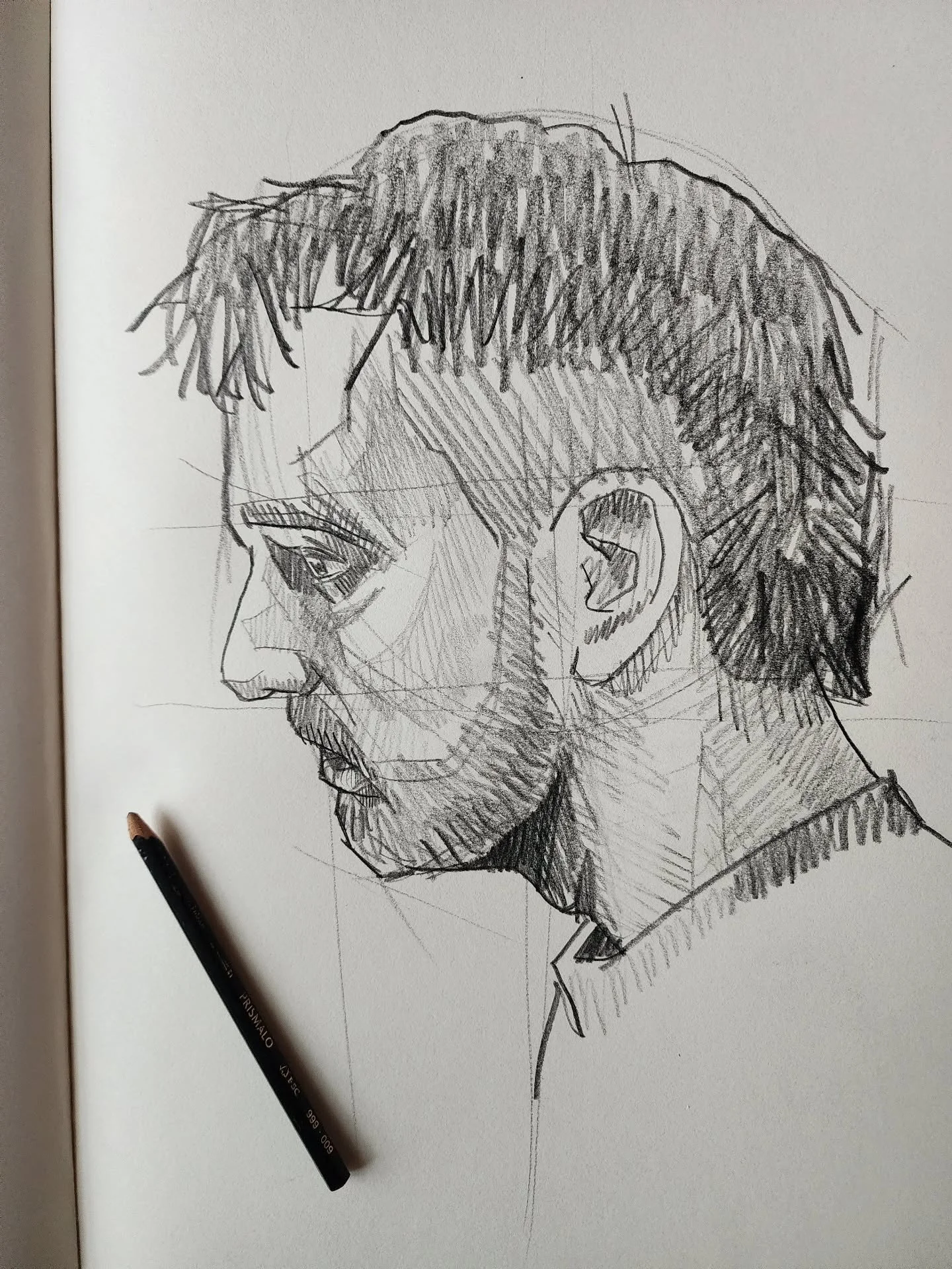 Next year I will be filming a new performance piece... it requires a mullet. 

Anyway, my new mullet stars in a quick self polf portrait from my figurative-practice sketchbook. Hope you enjoy.

#drawing #portrait #sketch #sketchbook #practice #draw #