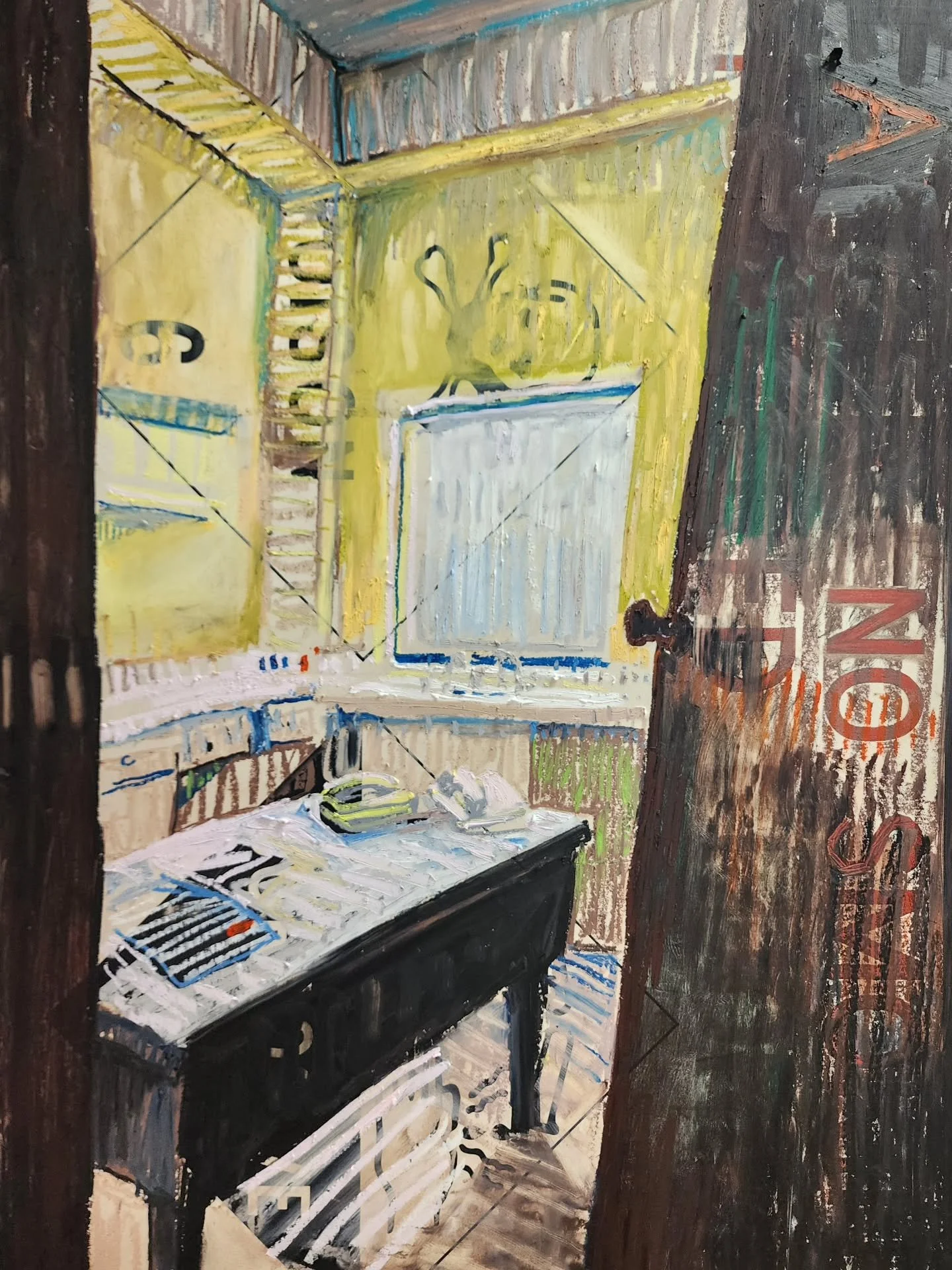 Sunday sesh. Abandoned office on abandoned sign. 

#drawing #light #danger #studio #artistsharing