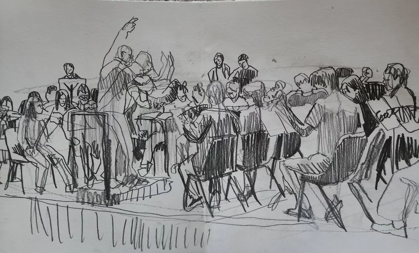 More doodles from the week.
Always drawing. Think on the page, think with the hand.

#sketch #drawing #sketchbook #WorkOnPaper #artpractice