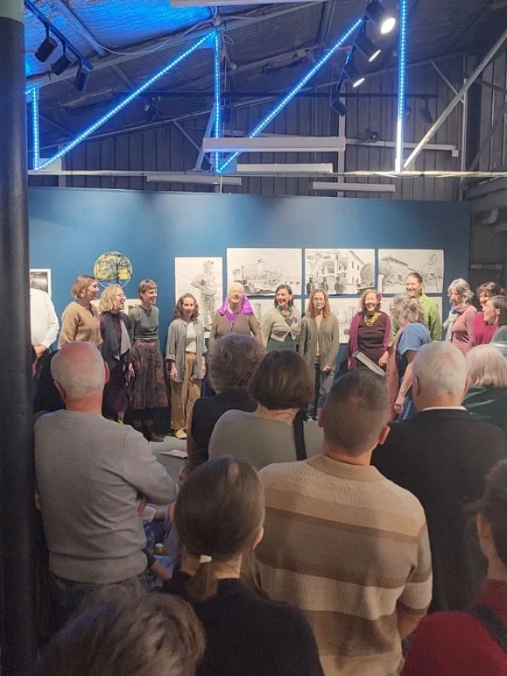A packed opening last night for Freshwater to Fatbergs at @newcastleartspace .

Huge congrats to Madeleine Snow @loudlotus11 @ourhunterwater and Rhys Blackmore, as well as all the artists. The night had some very special performances by local acapell