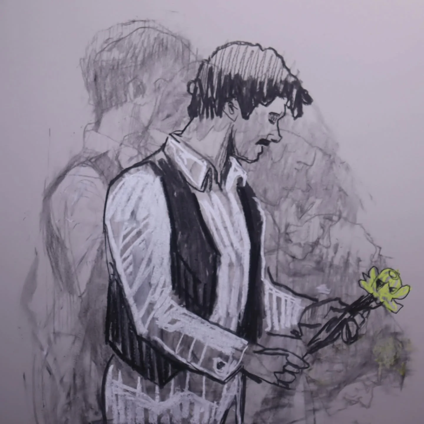 Delighted that this piece, a speculative portrait of Henry Lawson, which was actually ballroom dancer @shaemountain (who along with @refreshinglyginger recently was crowned the World Latin Champion - Equality Mens), has been selected for the Swan Hil