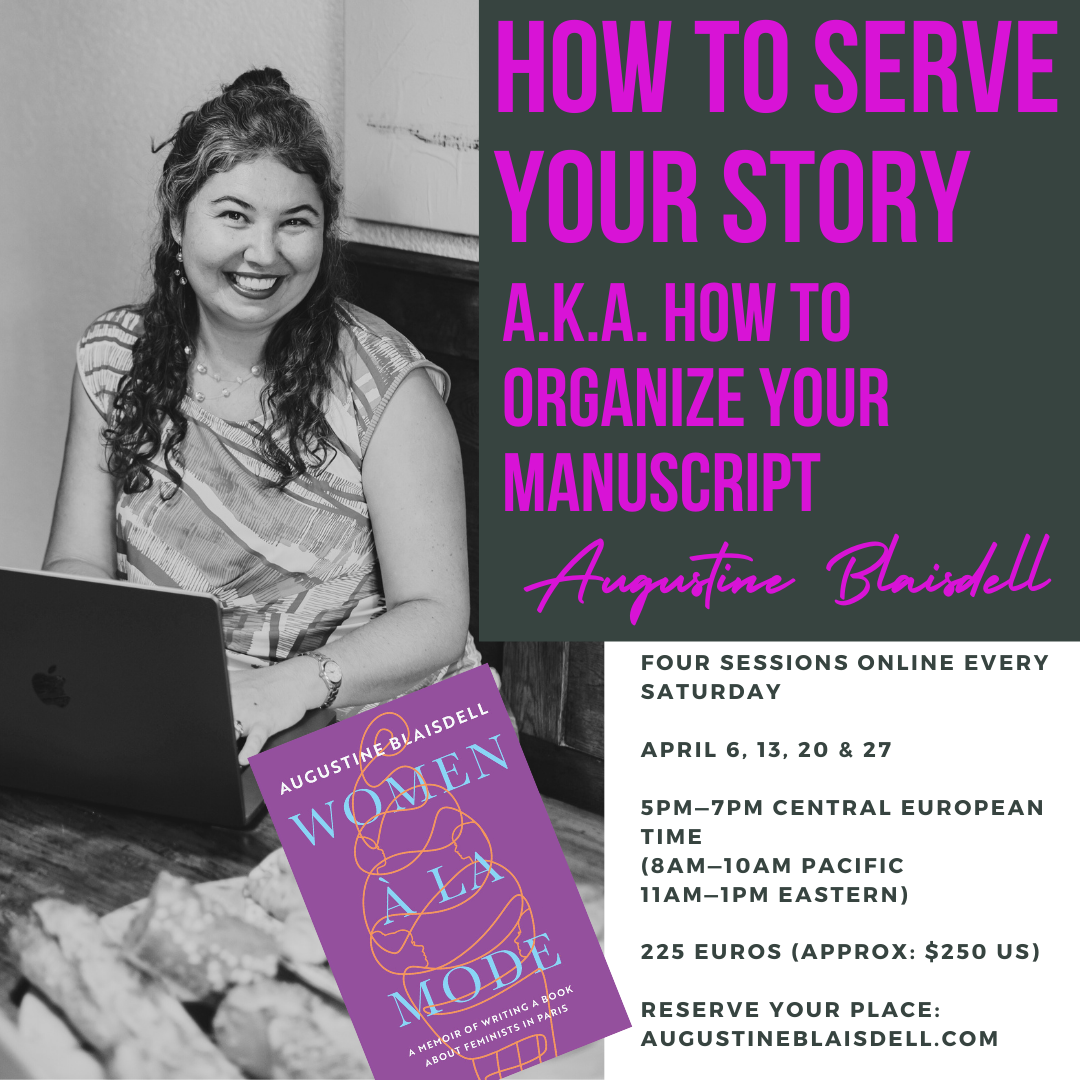 How to Serve Your Story! A.K.A. How to Organize Your Manuscript