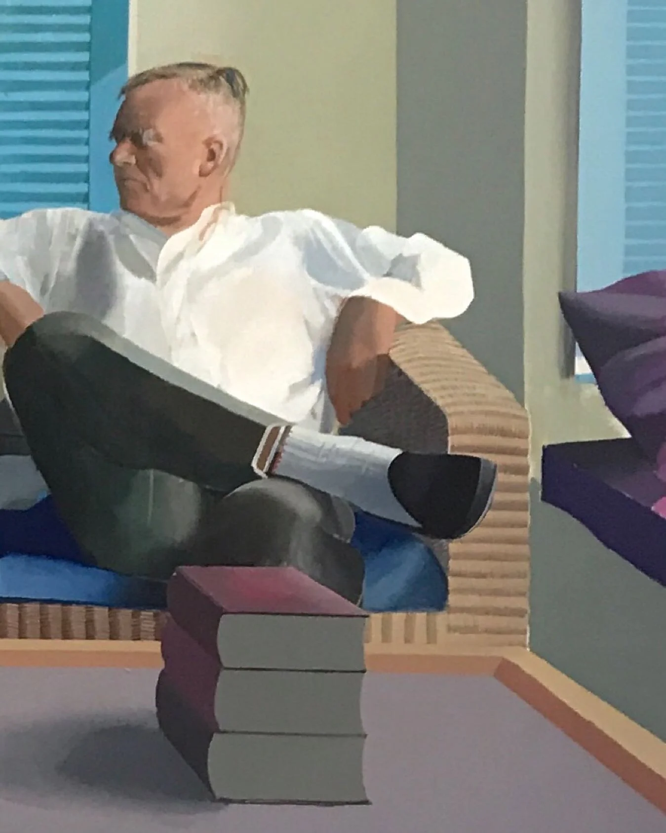 Social distancing🦠
.
Christopher Isherwood and Don Bachardy (1968) by #DavidHockney
2.9.2017
.
#Hockney #Art #Design #Table #interiorporn #interiordesign #contemporaryart #modernart #artsy #art101 #Centrepompidou #Britishartist  #Paris #Covid19 #soc