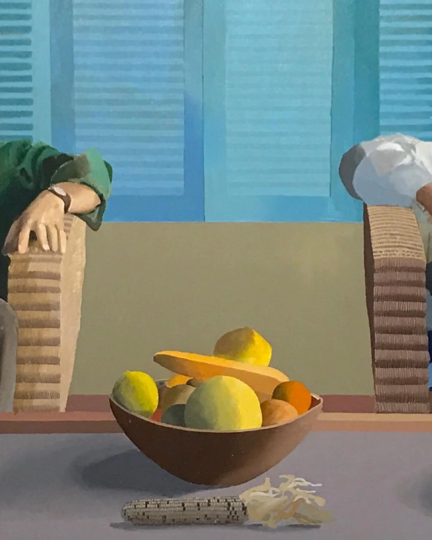 Social distancing🦠
.
Christopher Isherwood and Don Bachardy (1968) by #DavidHockney
2.9.2017
.
#Hockney #Art #Design #Table #interiorporn #interiordesign #contemporaryart #modernart #artsy #art101 #Centrepompidou #Britishartist  #Paris #Covid19 #soc
