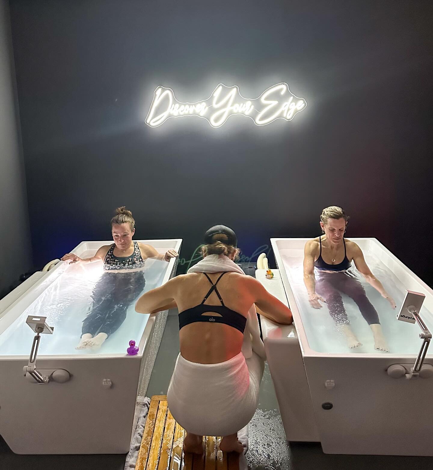 Discover your Edge ⚡️ ⁣
⁣
Not only in our classes&hellip;⁣
But also in our recovery area.⁣
⁣
📸 coach Kat being coach Kat (@_katwyman_ )
⁣