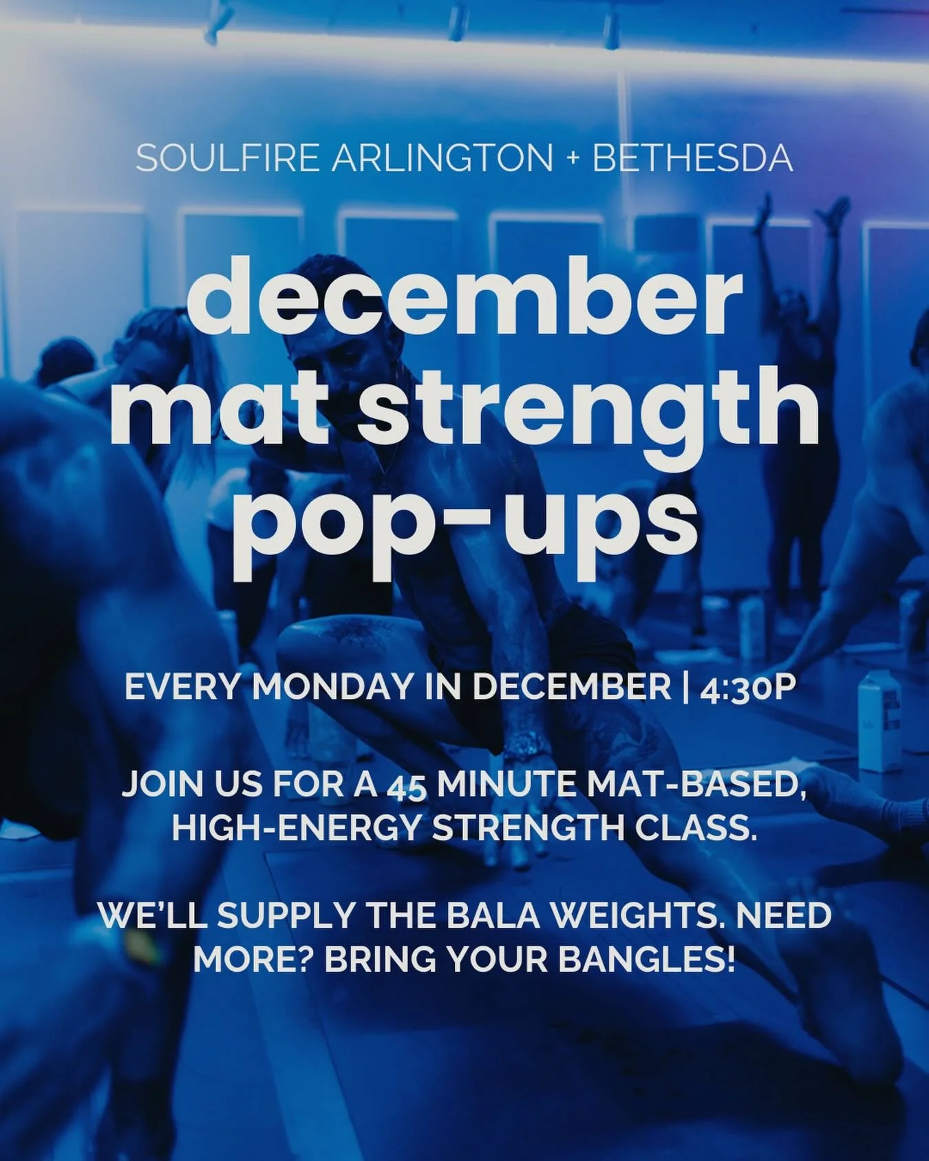 Back by popular demand ‼️

Let&rsquo;s get stronger together this winter 💪 Sign up using our link in bio. 

#soulfirecollective #strenghttraining #yogacommunity #matworkout #dmvyoga #dcyoga #bethesdamd #arlingtonva