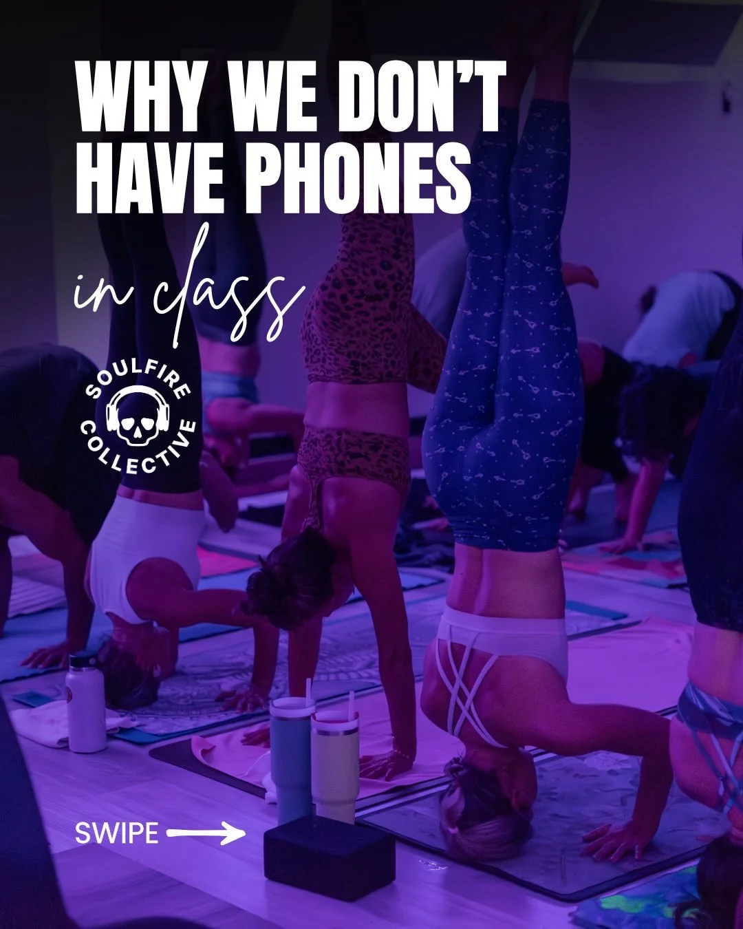We all love our phones, but there&rsquo;s a time and place for them. Let&rsquo;s disconnect together and flow together with no distractions or disruptions 🙏💜

Love you all, #SoulFireSquad 🫶

#soulfirecollective #yogaflow #nophones #yogacommunity