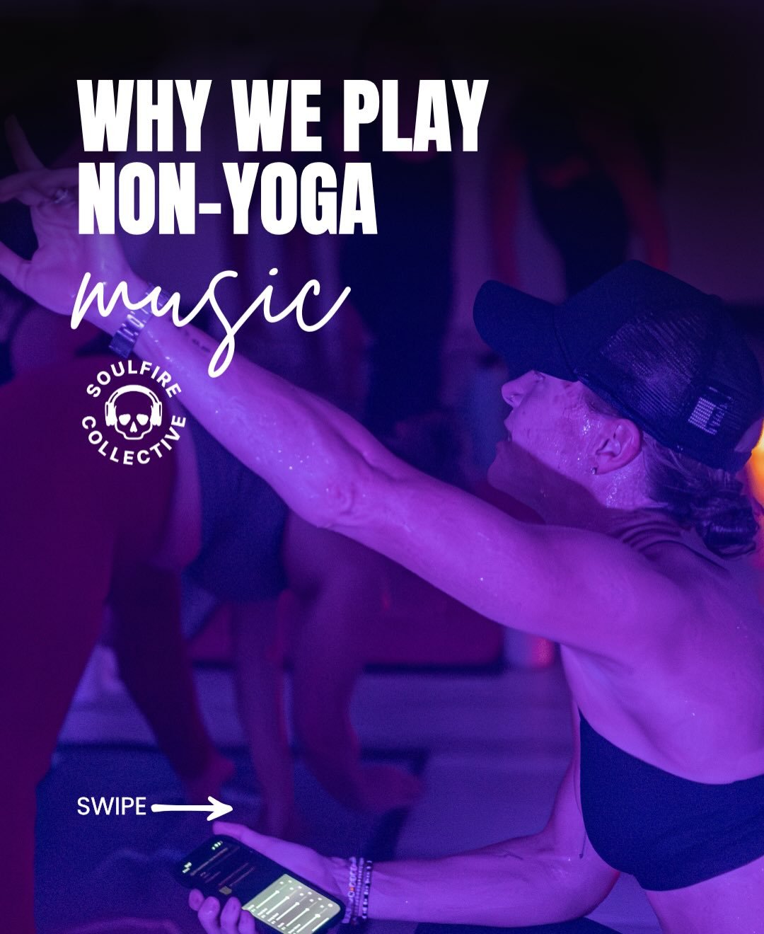 Yes, we&rsquo;re a yoga studio that plays EDM and house and Harry Styles and Florence + The Machine and R&uuml;f&uuml;s Du Sol aannndddd honestly, wherever our incredible teachers feel in their hearts 🎶💜

Browse our classes and get ready to get los