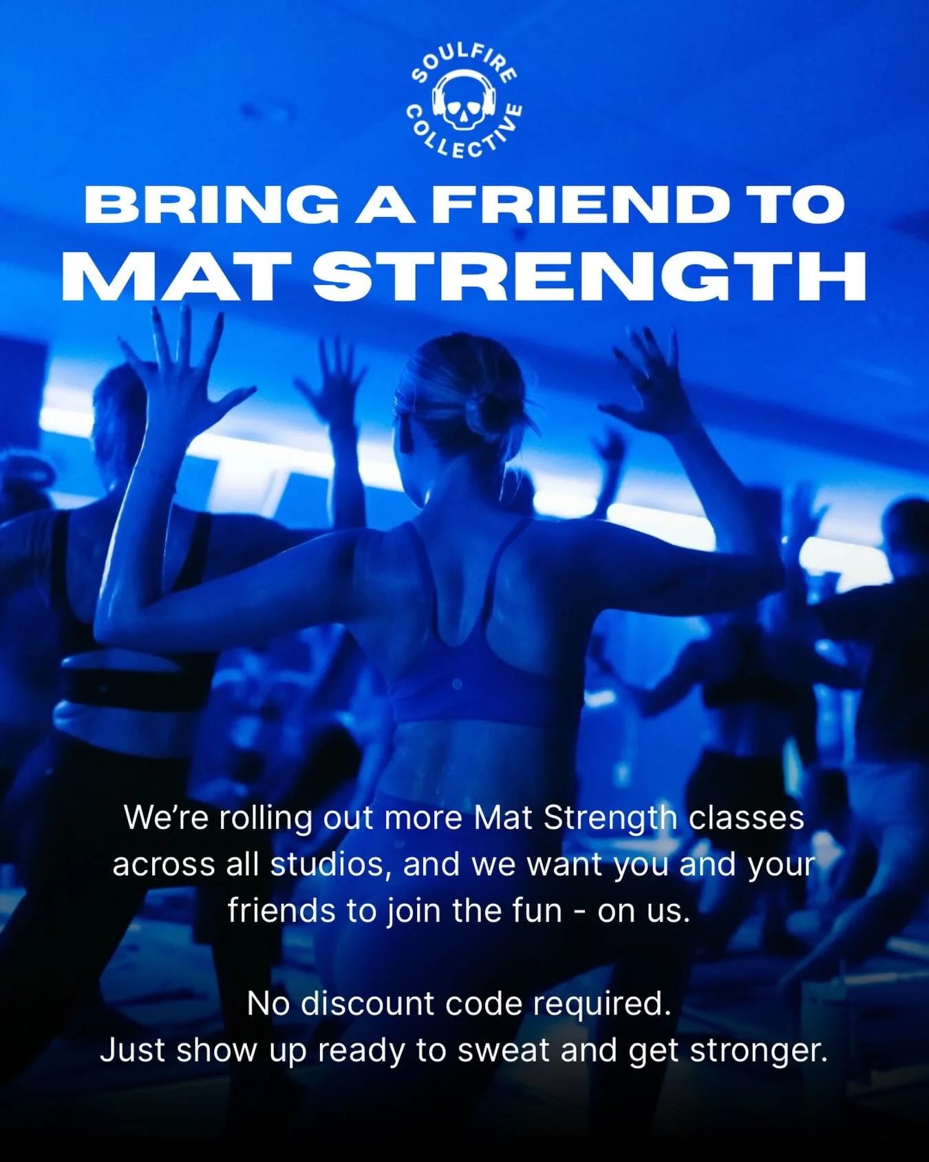 Mat Strength for EVERYONE! 💪

All you have to do is show up. If you&rsquo;d like to guarantee a spot, DM us or email your studio. Click our link in bio for studio schedules 💜

#soulfirecollective #yogastudio #strengthtraining #dmvyoga #dcyoga
