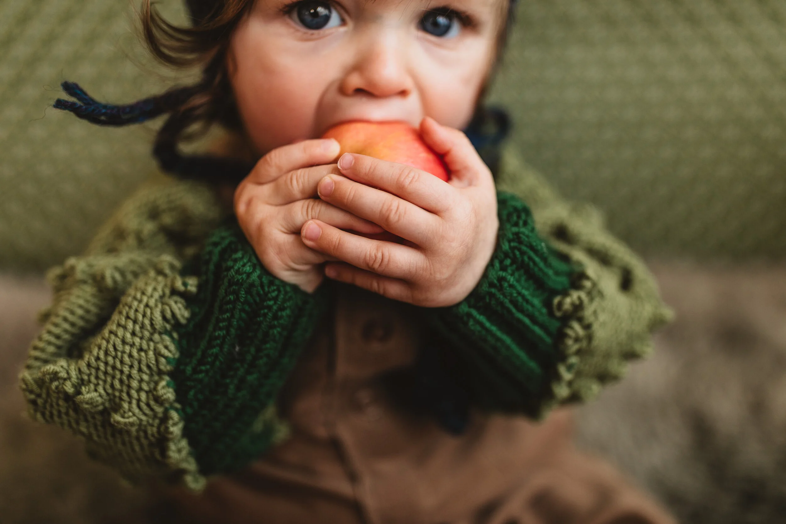 PIXIE BONNET, HERITAGE CARDIGAN, WILDERNESS DUNGAREES